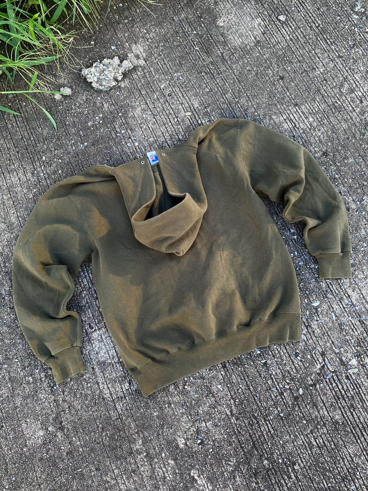 Russell Athletic Vintage Army Green Russell Athletic Zip Hoodie Size US L / EU 52-54 / 3 - 9 Thumbnail