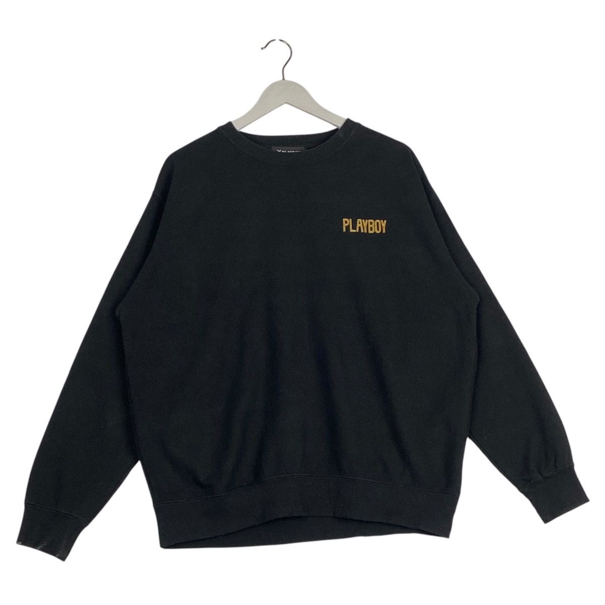 Playboy × Vintage Vintage Playboy Bunny Small Logo Crewneck Sweatshirt Black Size US L / EU 52-54 / 3 - 2 Thumbnail