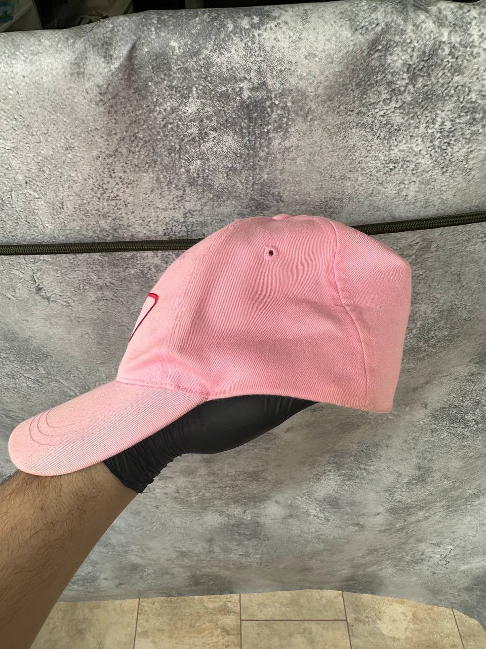 Diesel × Vintage Pink Diesel Baseball Cap Red Logo Embroidered OneSize Unisex Size ONE SIZE - 4 Thumbnail