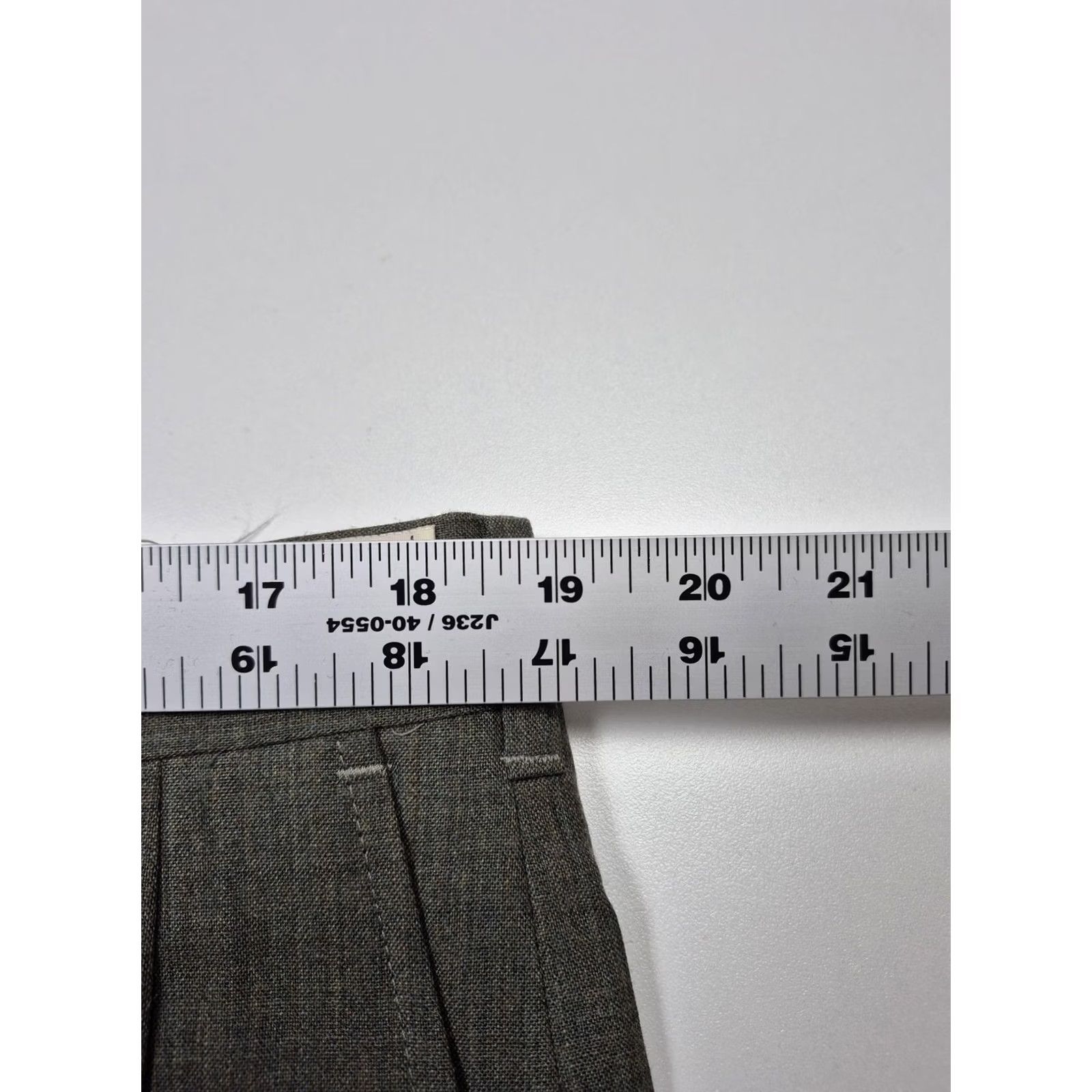 Vintage Racquet Club Mens Dress Pants 38x36 Gray Wool Pleated Straight Unhemmed USA NWT Size US 38 / EU 54 - 7 Thumbnail