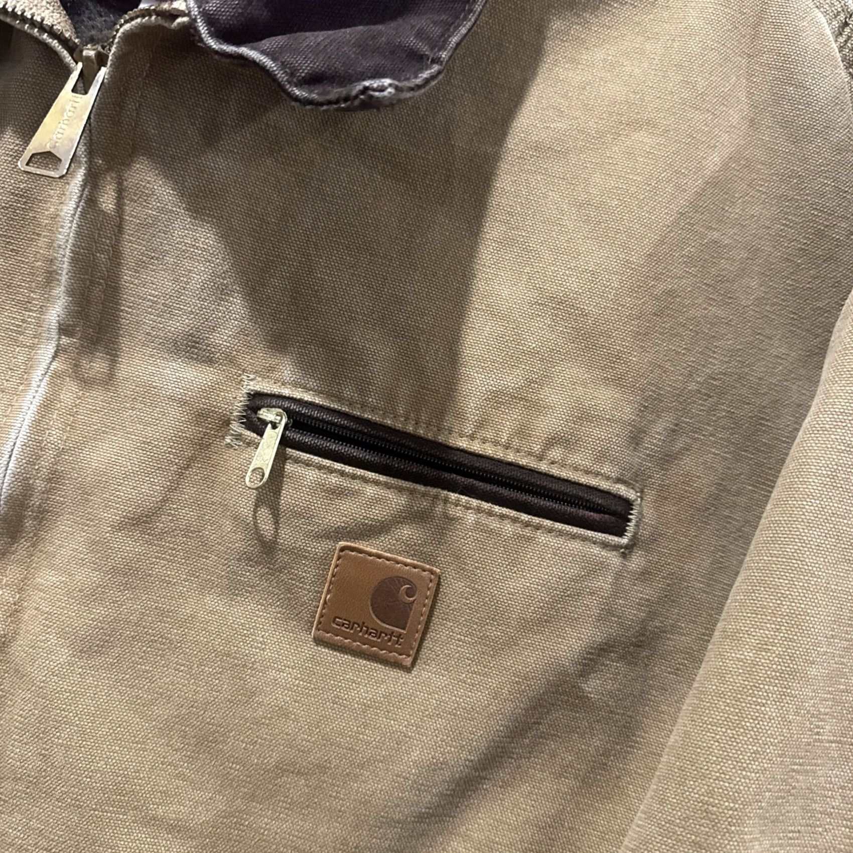 Carhartt VINTAGE Carhartt Detroit Jacket Blanket Lined Men’s 2XL J97 CML Camel Brown Bomber Jacket Mens Size US XXL / EU 58 / 5 - 3 Thumbnail