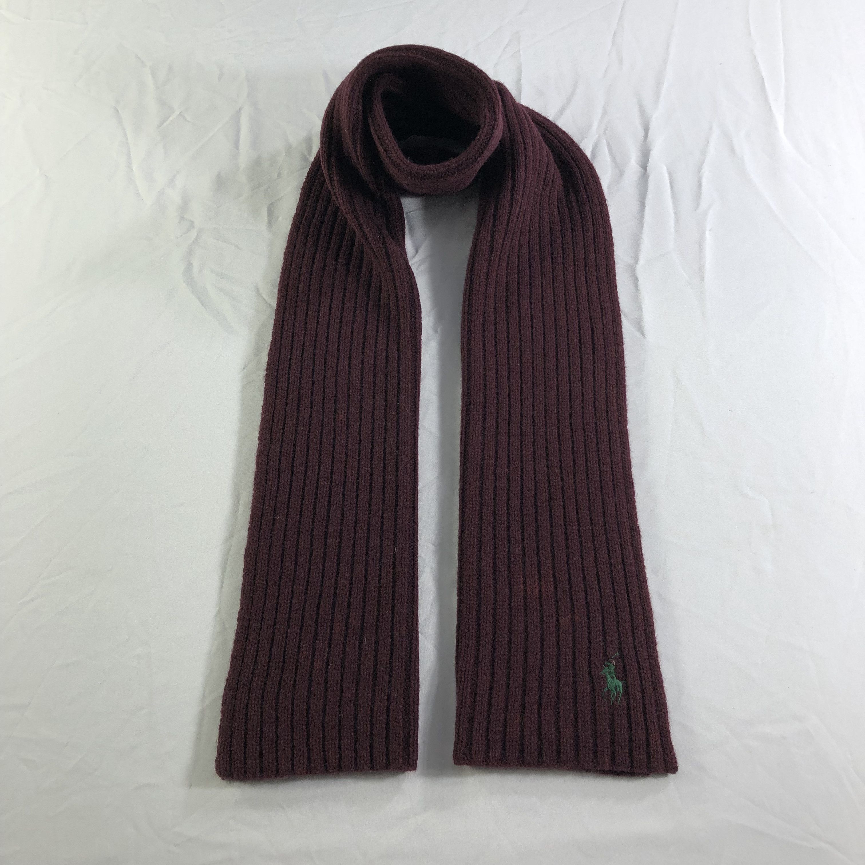 Polo Ralph Lauren Polo Ralph Lauren Pleated Wool Scarf Muffler Neckwear V2277 Size ONE SIZE - 1 Thumbnail