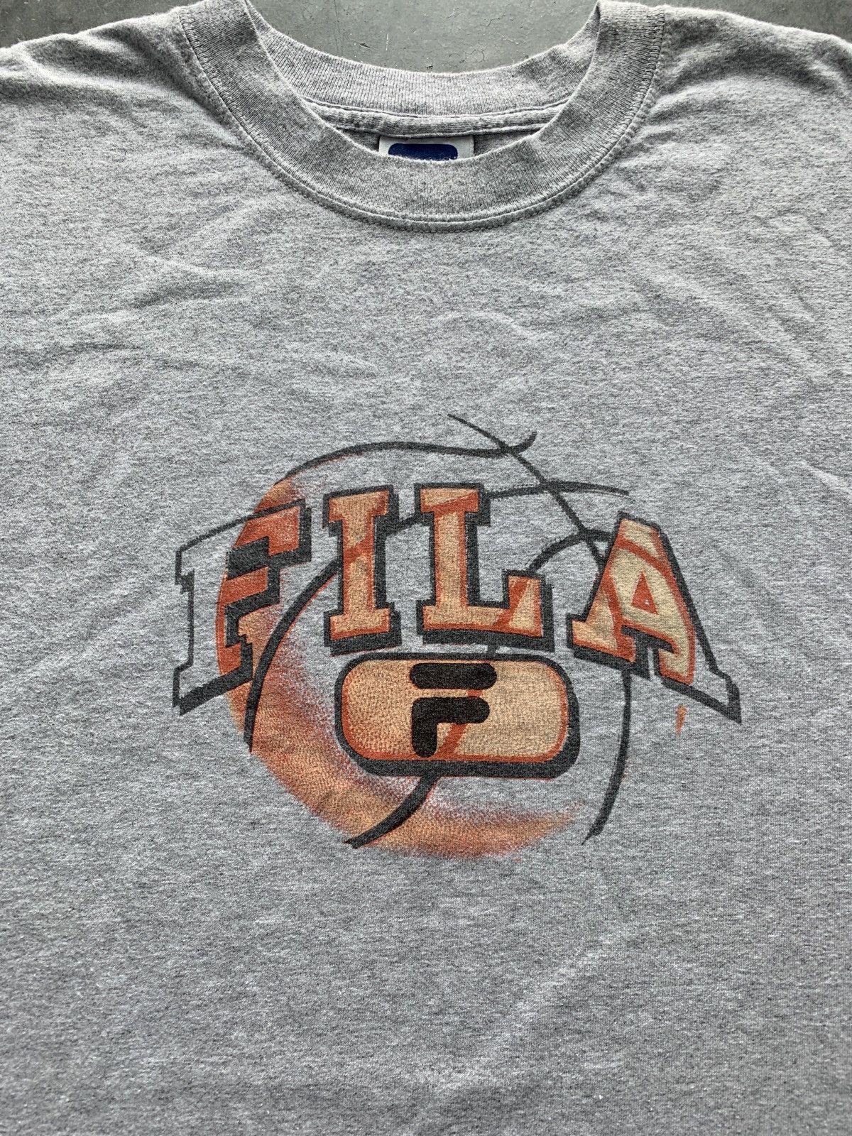 Fila × Vintage Vintage Y2K Fila Basketball Graphic Tee Size US XXL / EU 58 / 5 - 2 Thumbnail