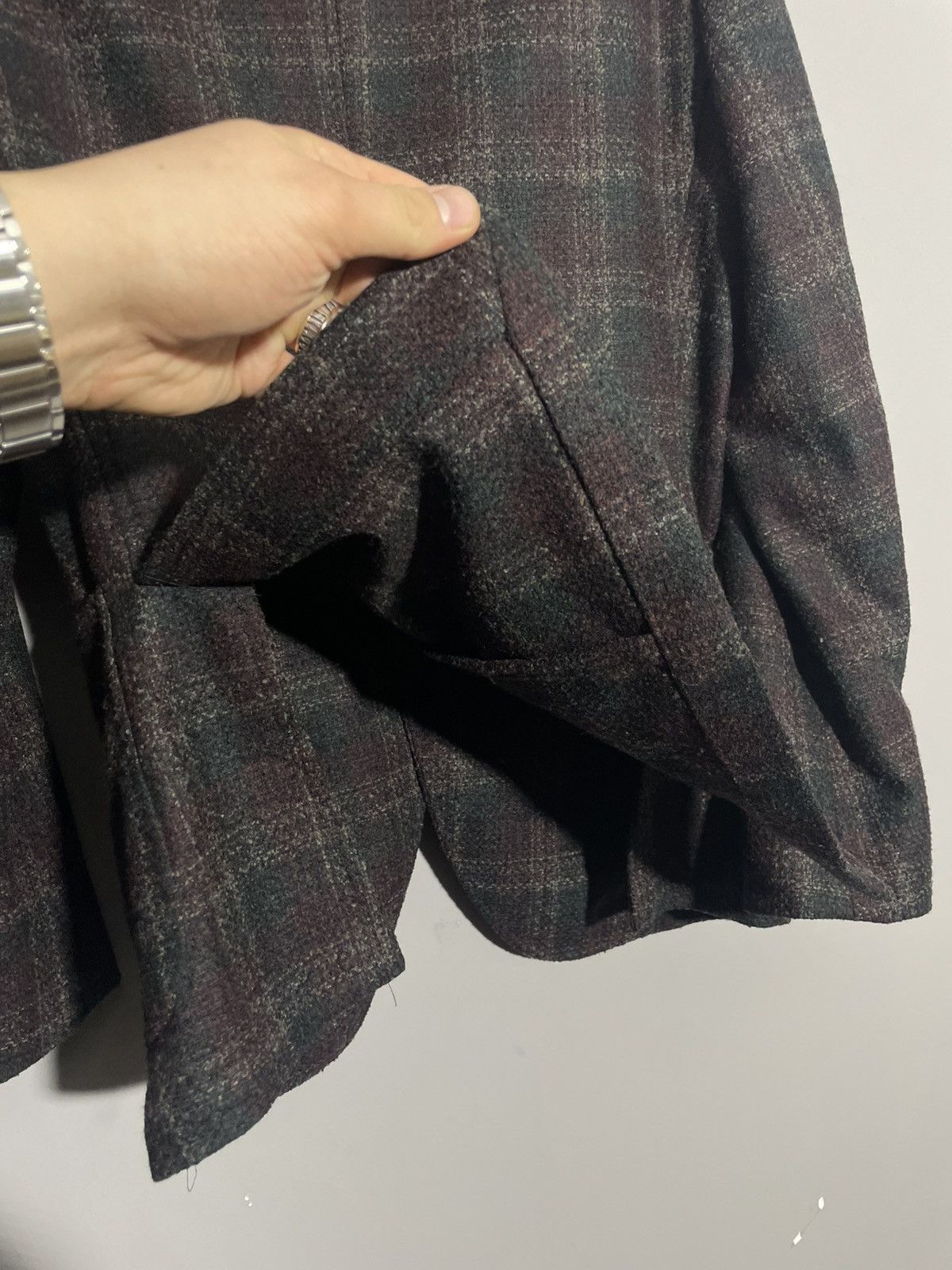 Paoloni Paoloni Knit Wool Men’s blazer Size 46R - 7 Thumbnail