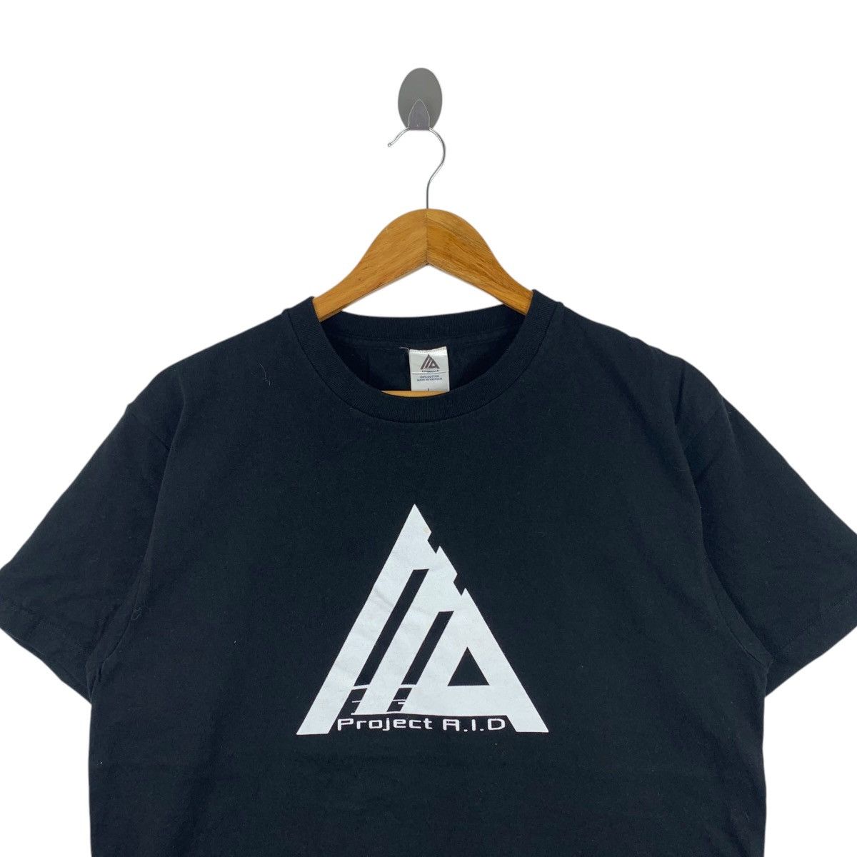Vintage PROJECT R.I.D Anime Figure Logo Print Black Short Shirt Size US L / EU 52-54 / 3 - 2 Thumbnail