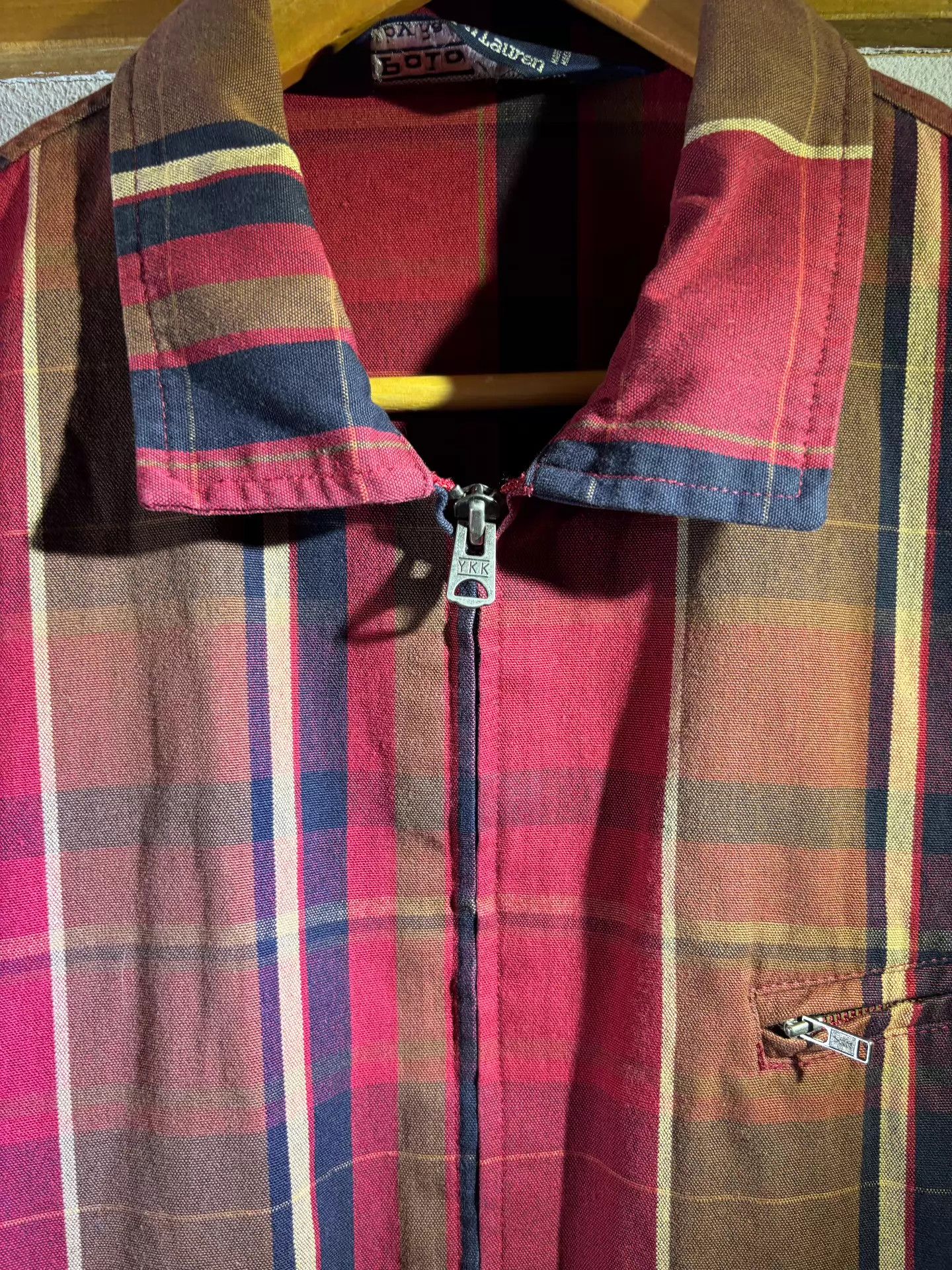 Polo Ralph Lauren Polo RL Vintage 90s Red Plaid Short Wide M Jacket Size US M / EU 48-50 / 2 - 2 Thumbnail