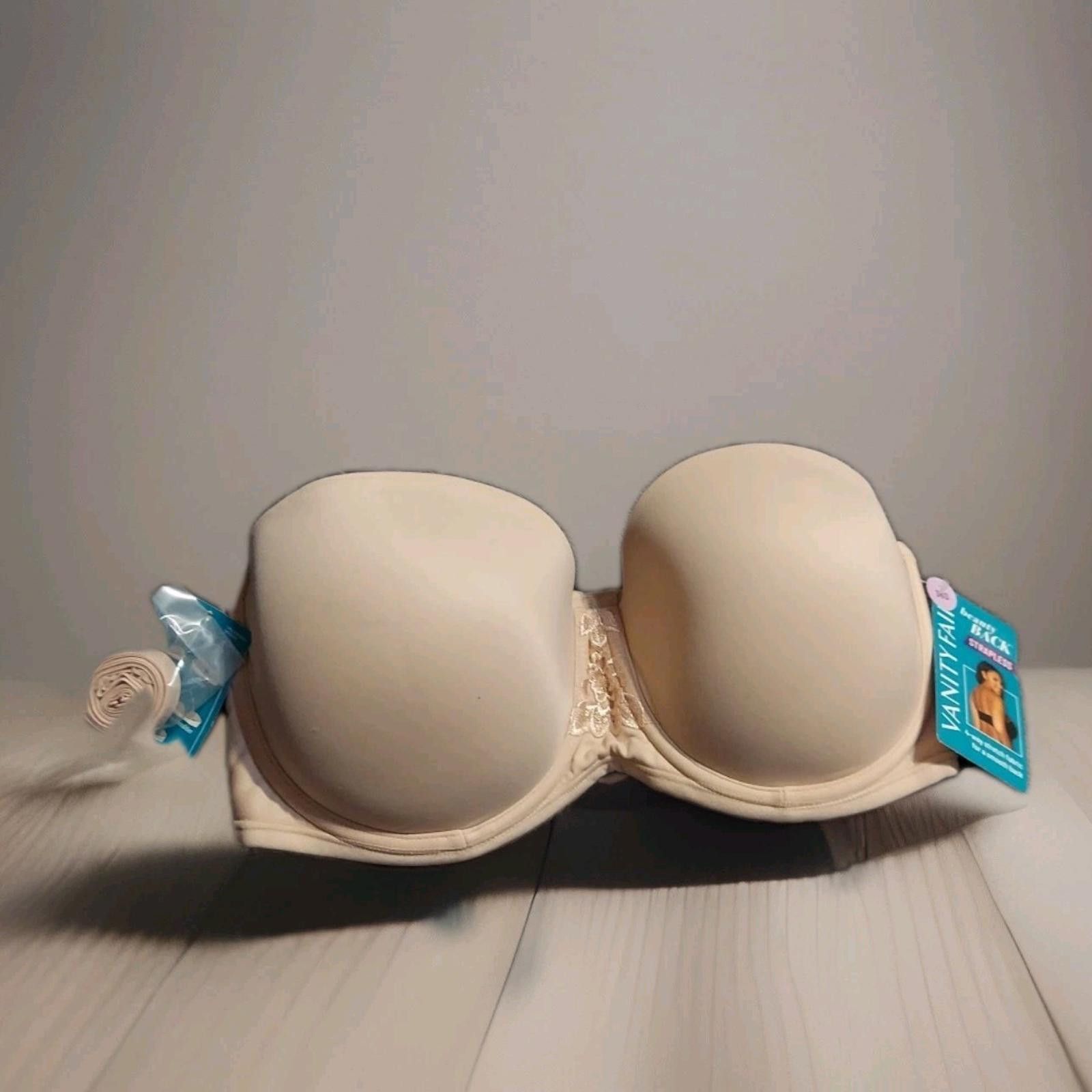 Other Vanity Fair Style 36D Beauty Back Strapless Bra Rose Beige Size ONE SIZE - 1 Thumbnail