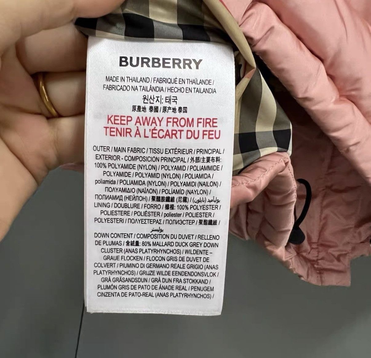 Burberry Burberry Pink Lining Check Waistcoat J41 Size M / US 6-8 / IT 42-44 - 3 Thumbnail