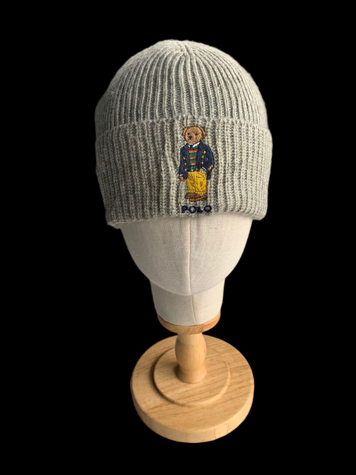 RRL Ralph Lauren Polo Ralph Lauren Bear Hairy Rare Distressed Beanie Hats Size ONE SIZE - 3 Thumbnail