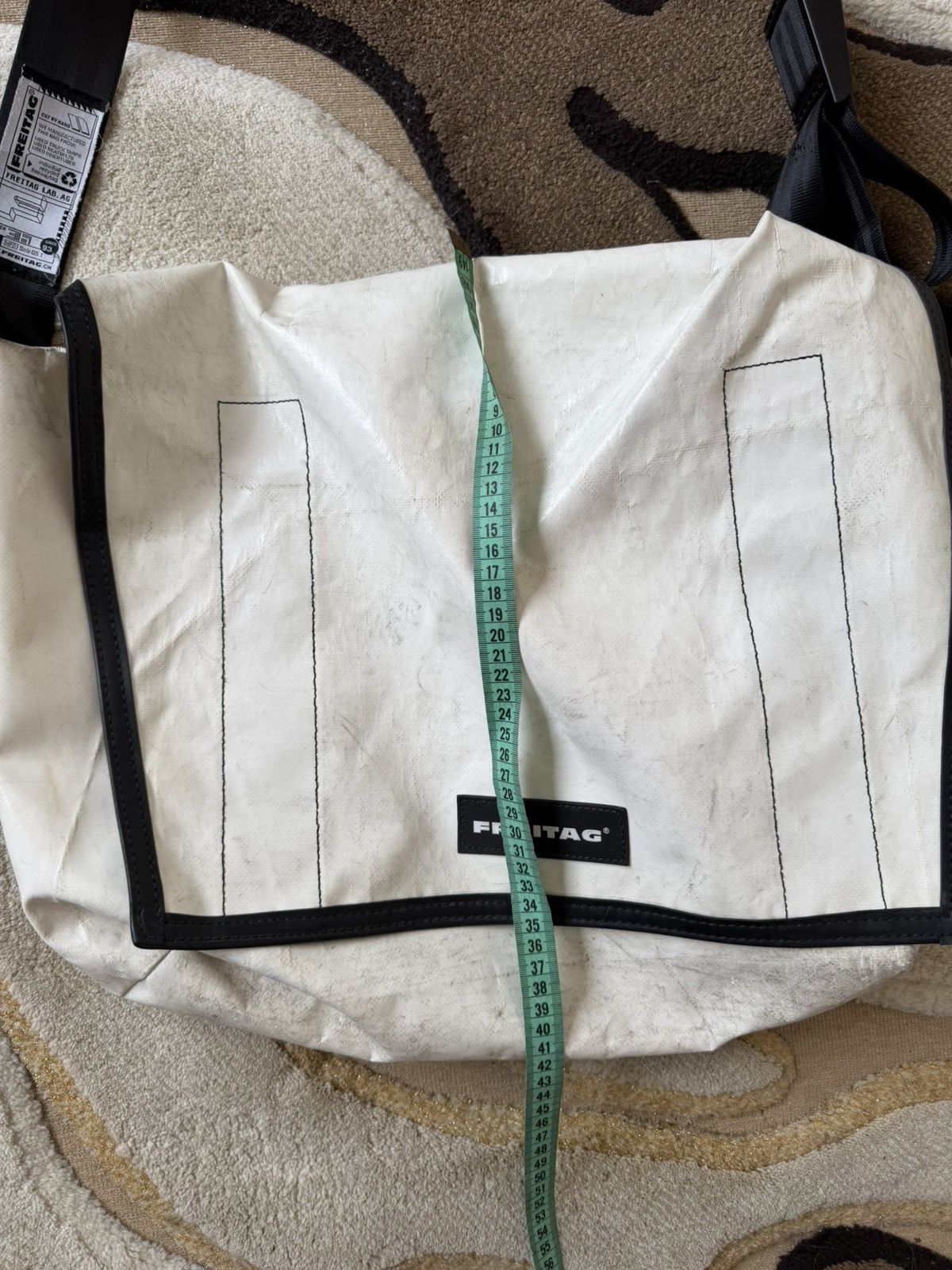 Freitag Freitag Recycled White Crossbody Big Messenger Bag Size ONE SIZE - 14 Thumbnail