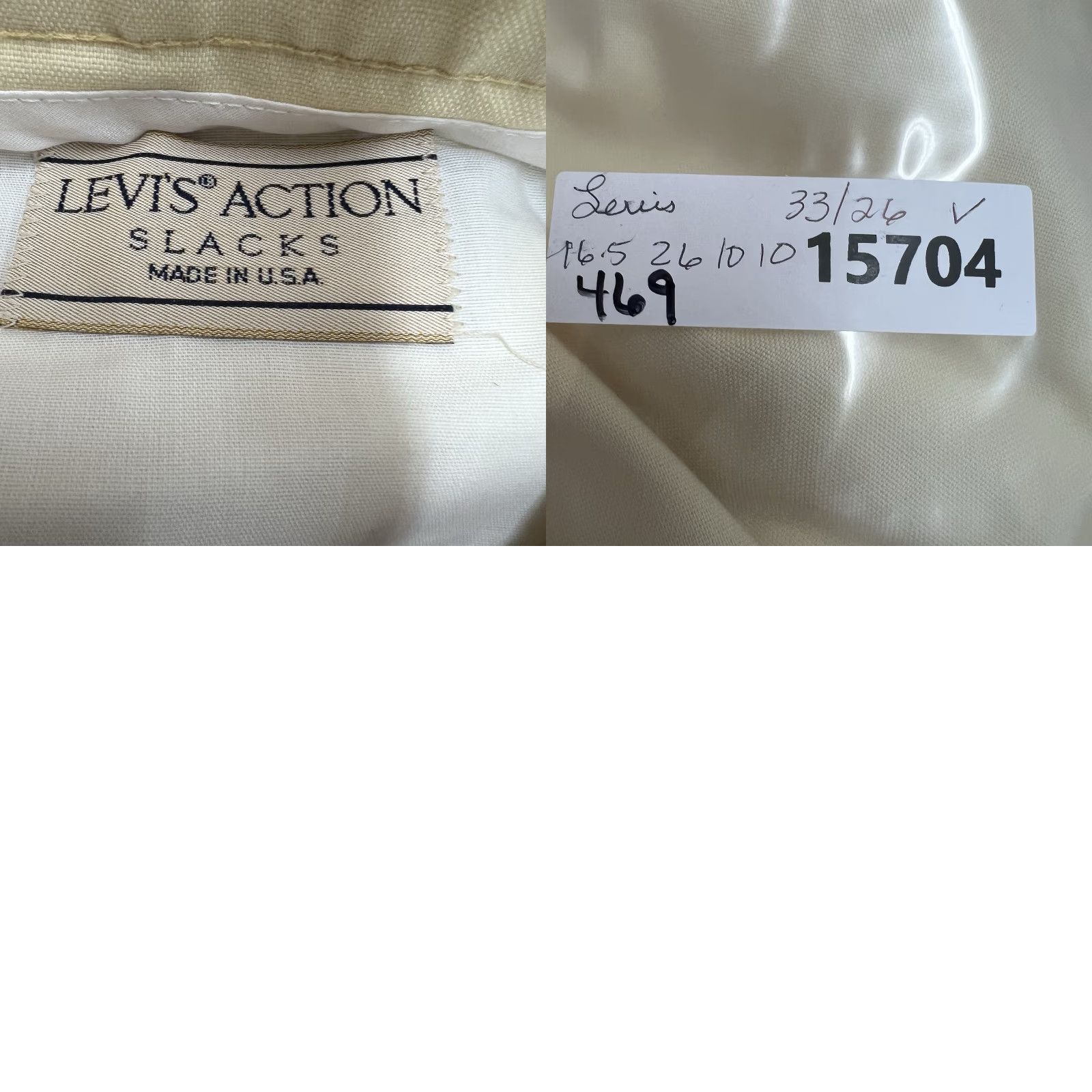 Levi's VINTAGE Levi’s Action Slacks Capris Women’s Size 33/26 Yellow Size ONE SIZE - 8 Thumbnail
