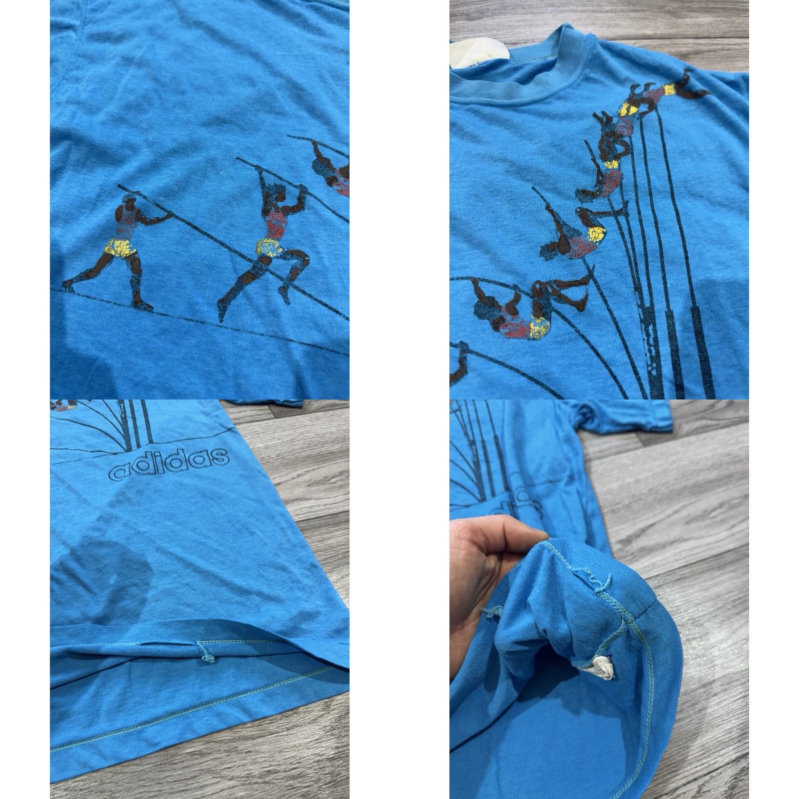 Adidas VINTAGE adidas Pole Vault Logo T-shirt Men’s M Blue 90s Sports Olympic Logo Mens Size US M / EU 48-50 / 2 - 8 Thumbnail