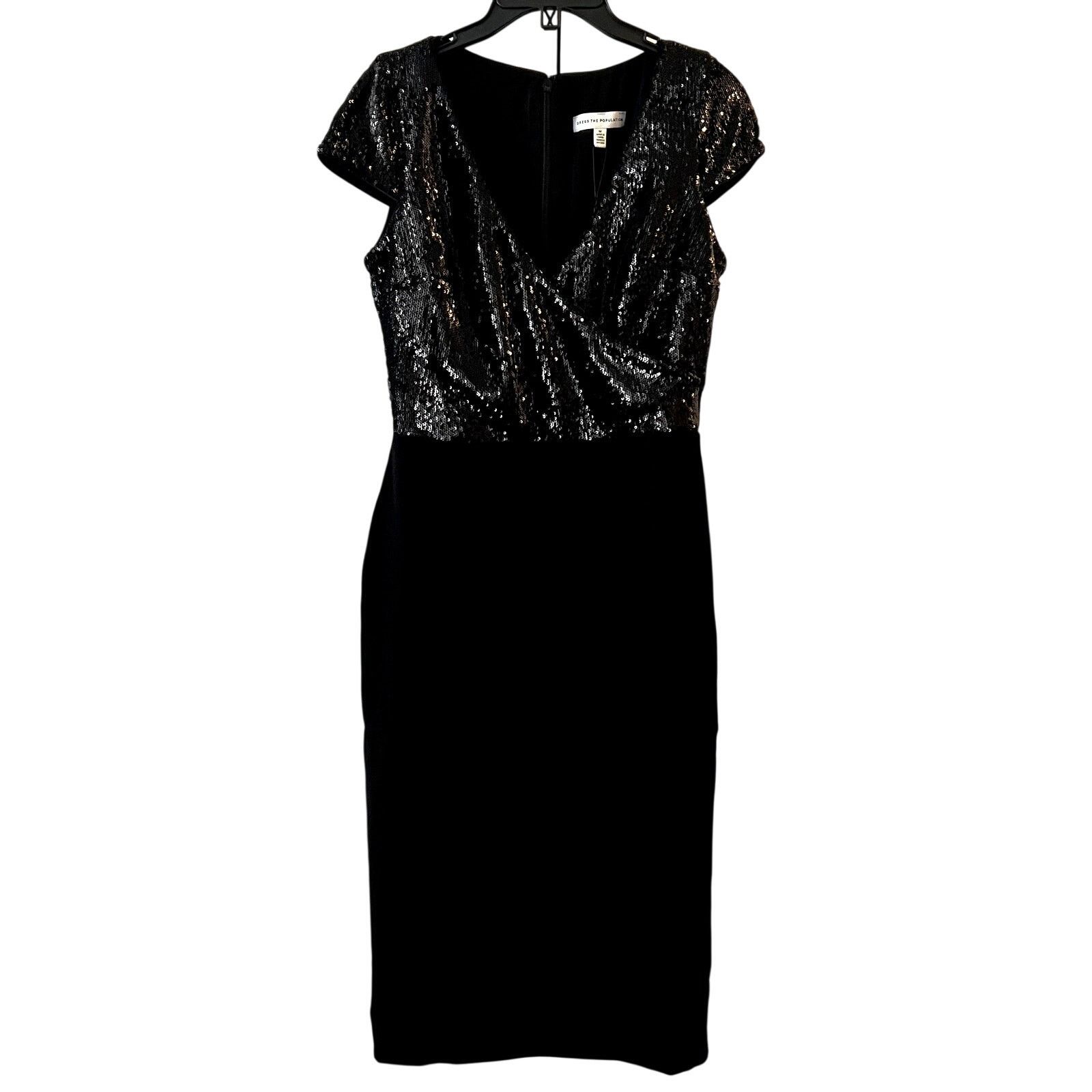 Dress the Population Dress The Population Jaleah Bodycon Sequin Midi Dress M Size M / US 6-8 / IT 42-44 - 3 Thumbnail