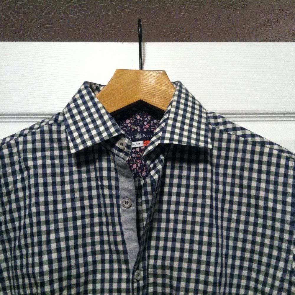 Stone Rose STONE ROSE MEN'S 100%EGYPTIAN COTTON CASUAL SHIRT SIZE:4 Size US M / EU 48-50 / 2 - 2 Thumbnail