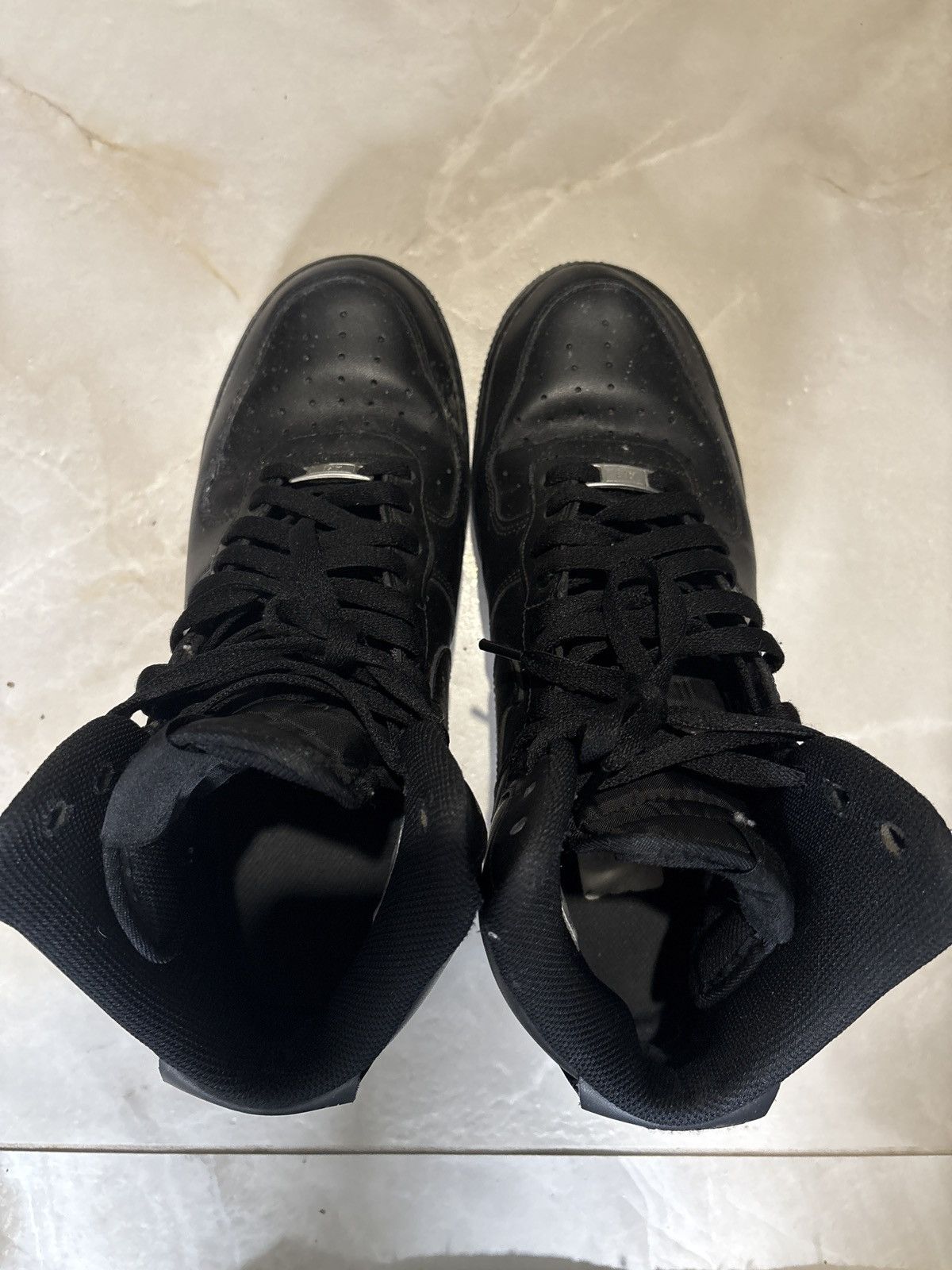 Nike Nike AF1 Hightop Black Size US 12 / EU 45 - 6 Thumbnail