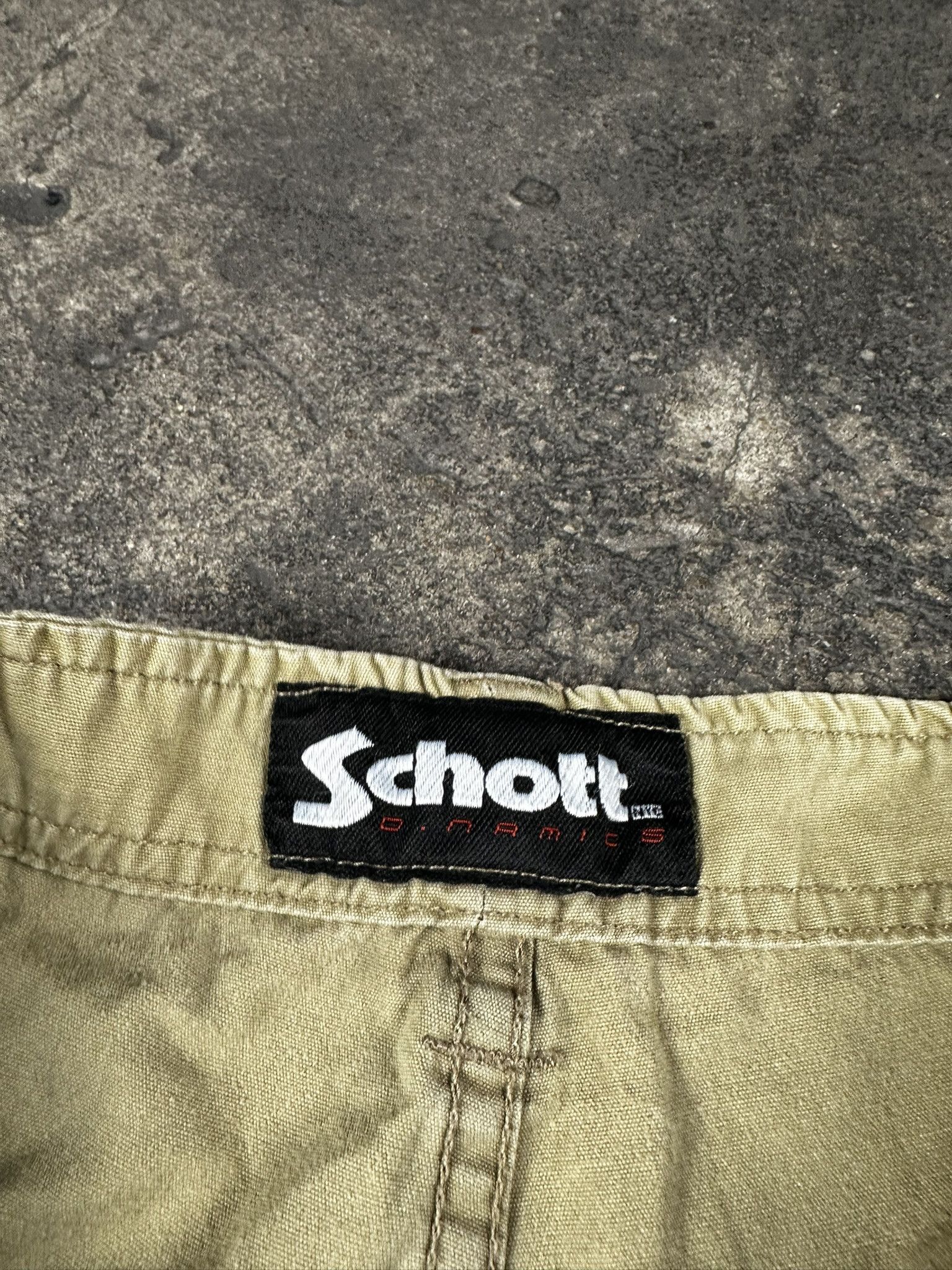 Schott 2000s Schott Baggy Cargo Military Washed Y2k Shorts Size US 32 / EU 48 - 9 Thumbnail