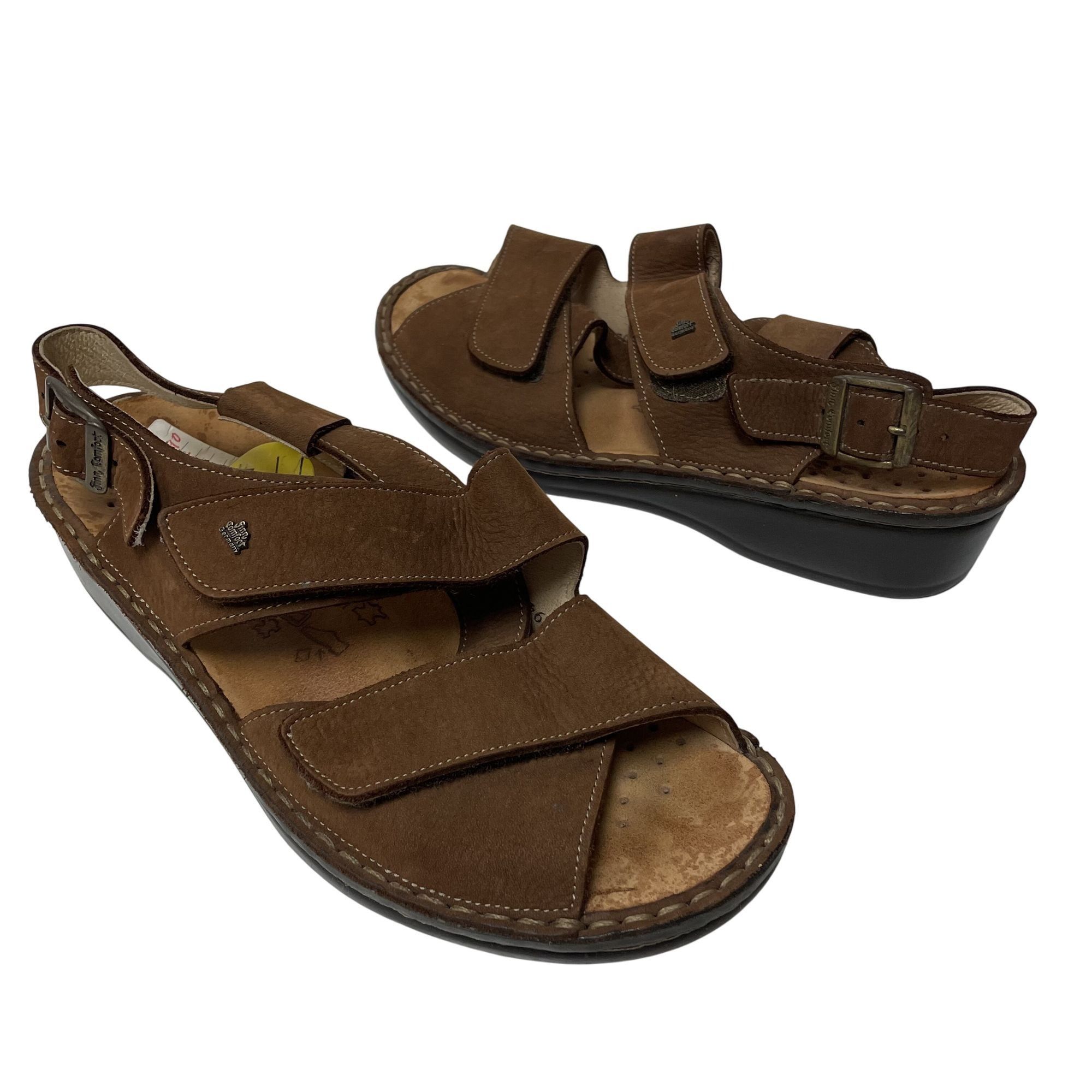 Other Finn Comfort JERSEY Sandals Nubuck Leather LOGO Sandals Size US 8 / IT 38 - 2 Thumbnail