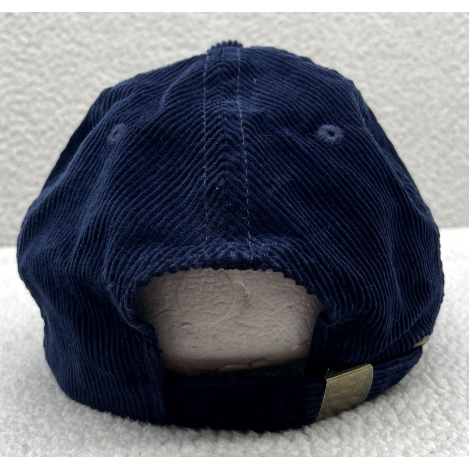 Vintage Simply Southern Corduroy Hat Womens Navy Blue SMILE Chenille Sequins Preppy Cute Hat Size ONE SIZE - 6 Thumbnail