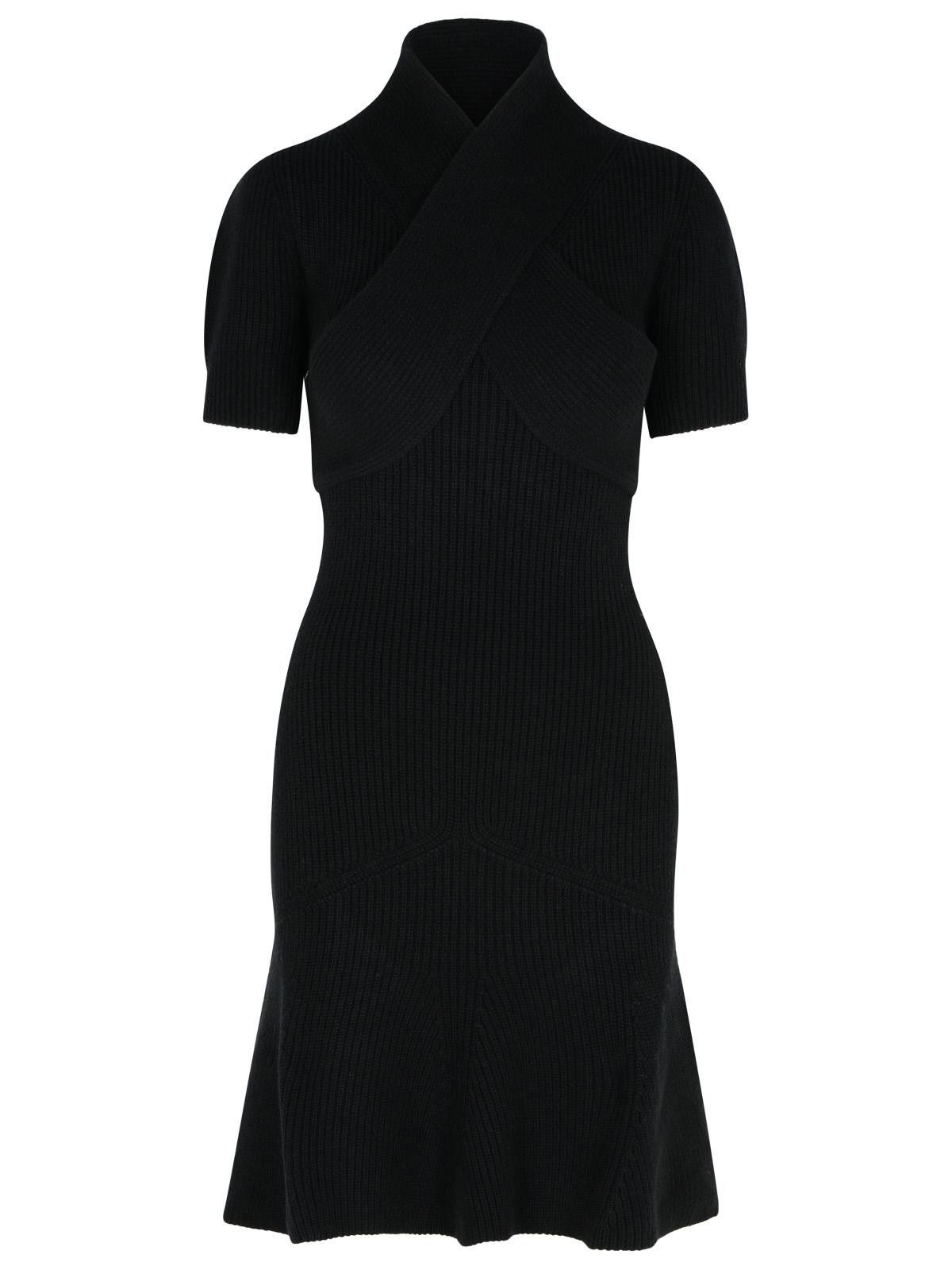 Patou PATOU Black Merino Wool Blend Dress Size M / US 6-8 / IT 42-44 - 1 Thumbnail