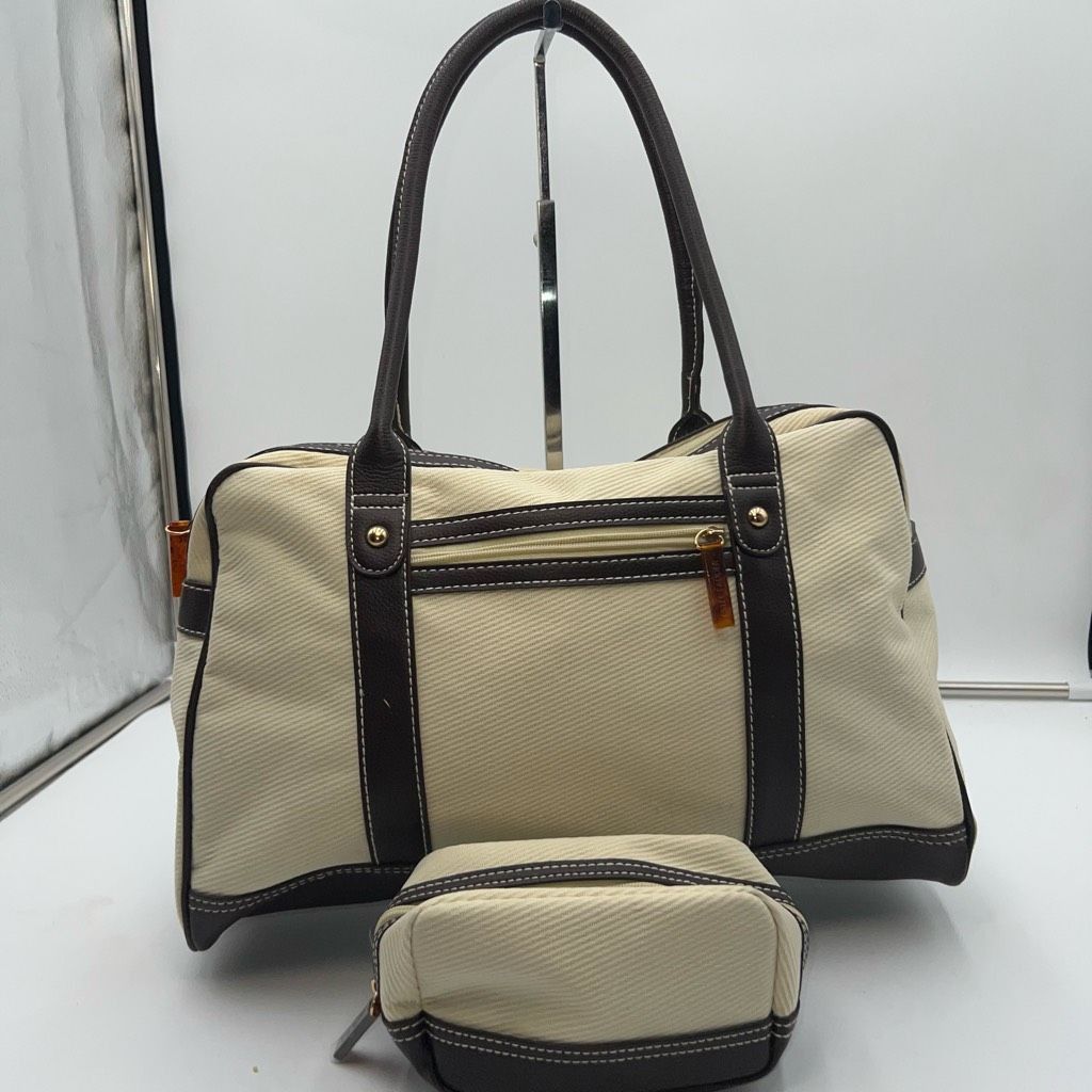 Estée Lauder Vintage Travel Tote and Accessory Pouch Twofer