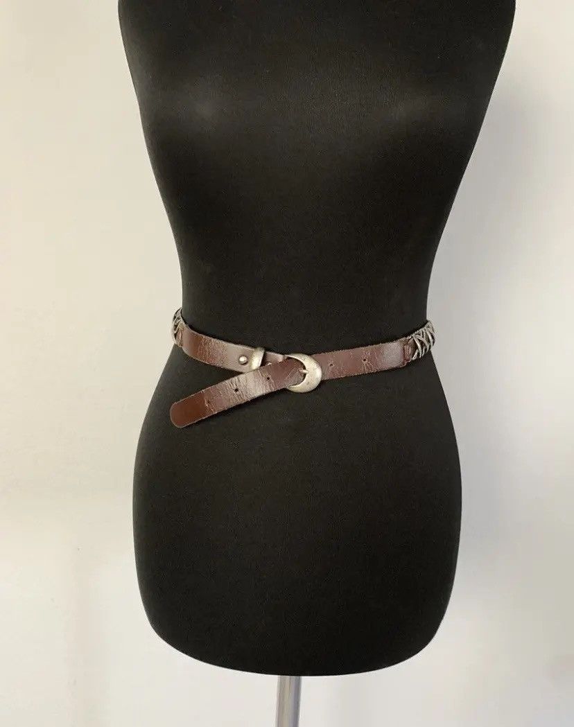 Japanese Brand × Vintage Belts Vintage Y2K Rhinestones Punk Leather Belt Japanese Size ONE SIZE - 14 Thumbnail