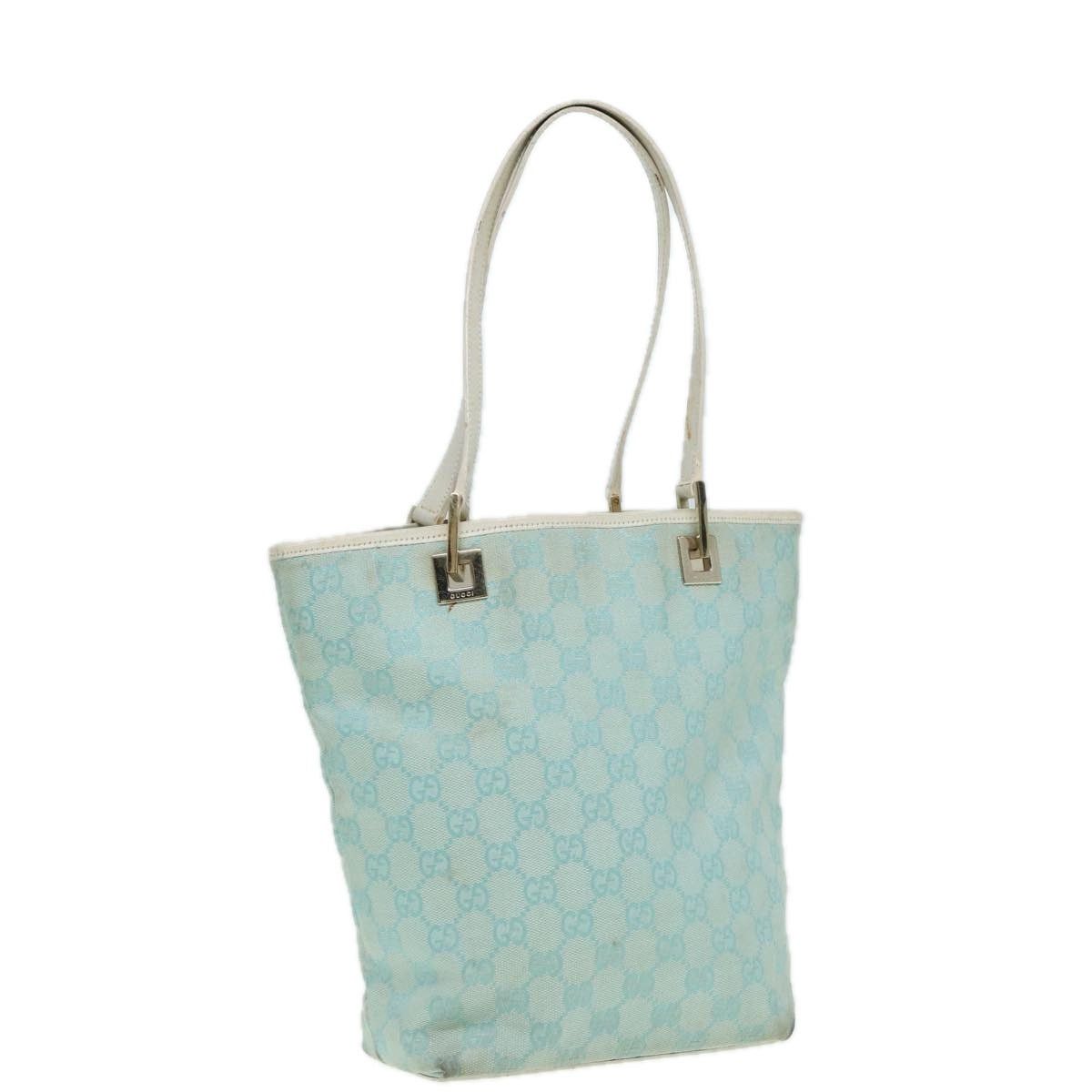 Gucci GUCCI GG Canvas Shoulder Bag Blue White 002 002 Size ONE SIZE - 1 Thumbnail