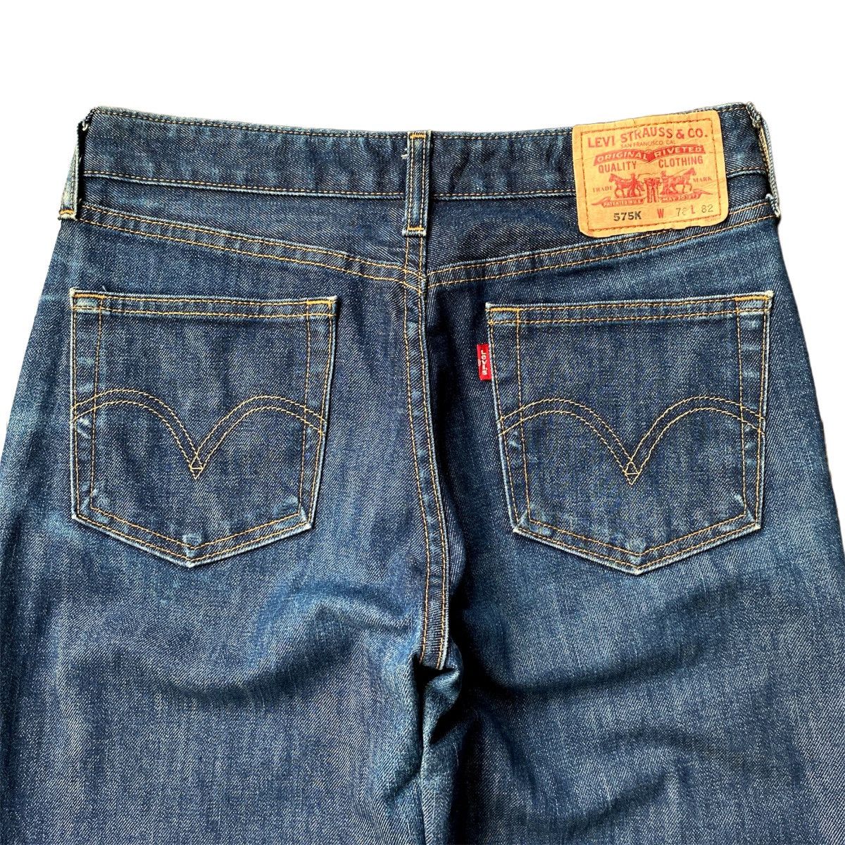 Levi's Rare Vintage Y2K Levis 575K Super Flare Wide Leg Denim Jeans Size US 28 / EU 44 - 3 Thumbnail