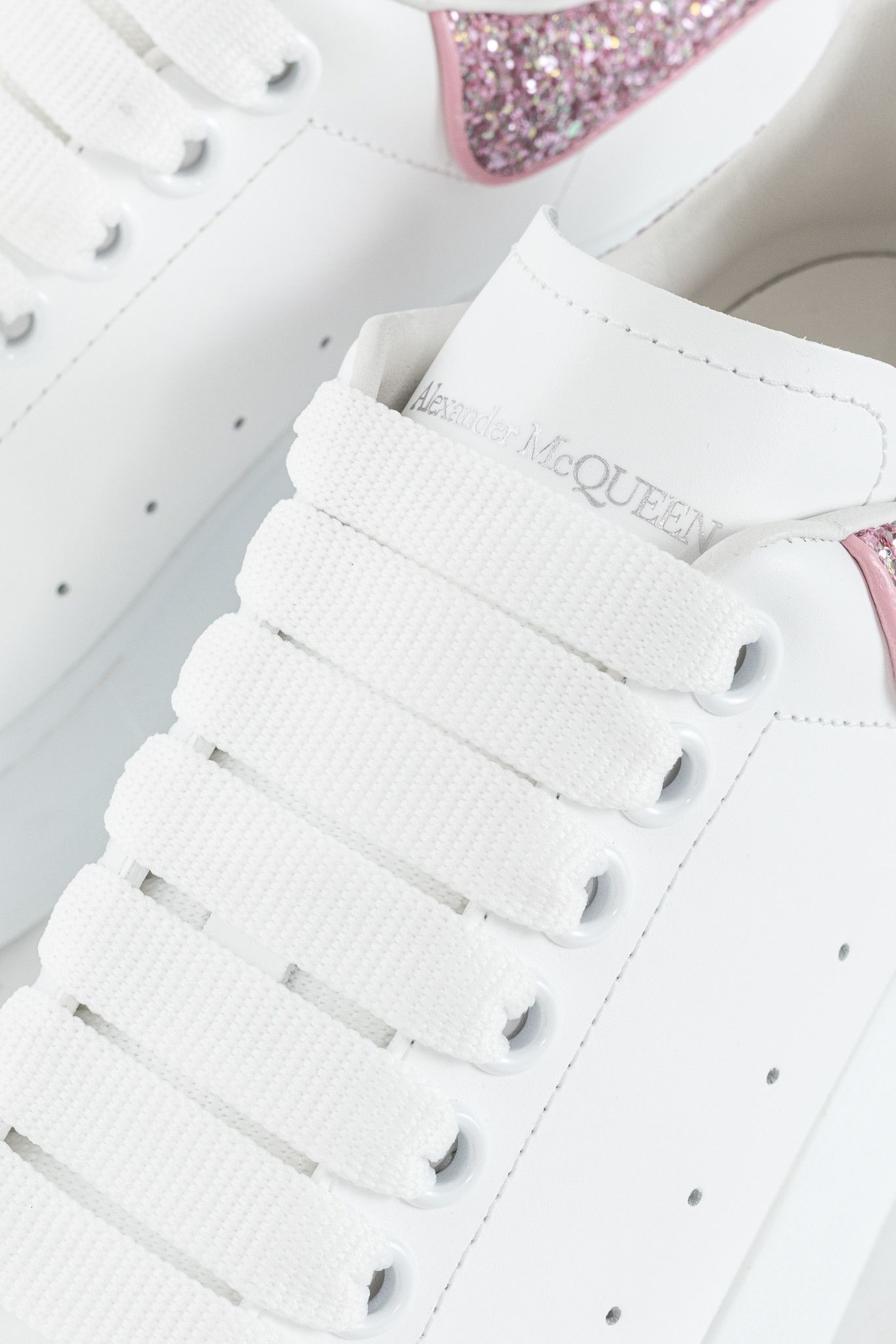 Alexander McQueen Alexander McQueen Larry Glitter Lace-Up Sneakers Size US 6.5 / IT 36.5 - 7 Thumbnail