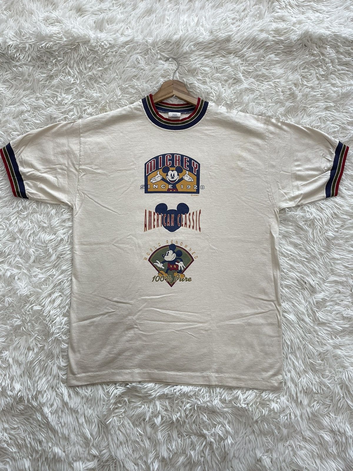 Cartoon Network × Disney × Mickey Mouse 90s Disney Mickey Mouse Ringer Single Stitched Promo Tee Size US L / EU 52-54 / 3 - 1 Thumbnail