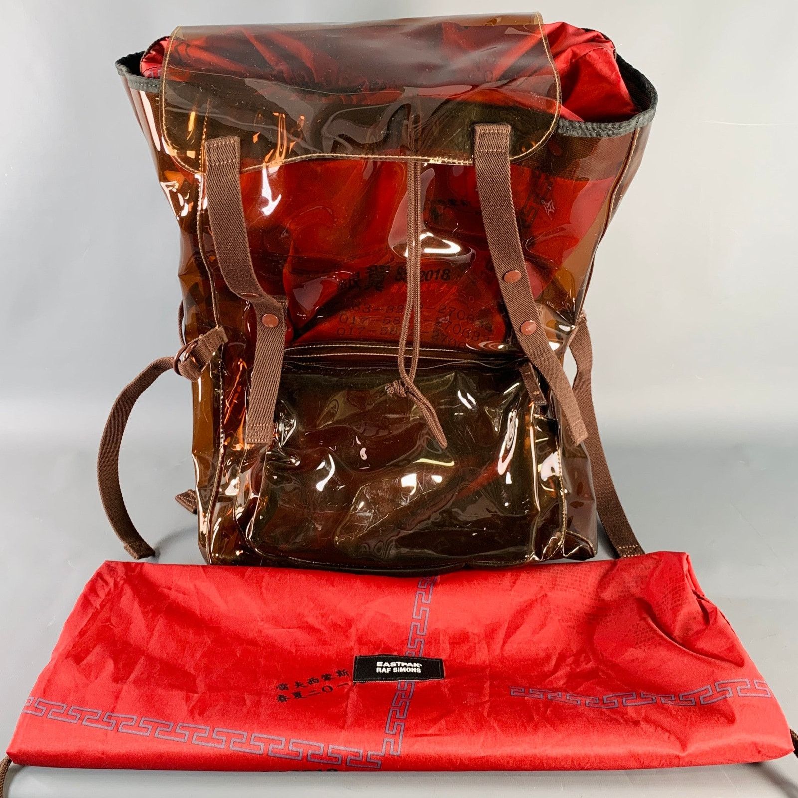 Eastpak Blade Runner Red Clear PVC Snaps Backpack Size ONE SIZE - 10 Thumbnail
