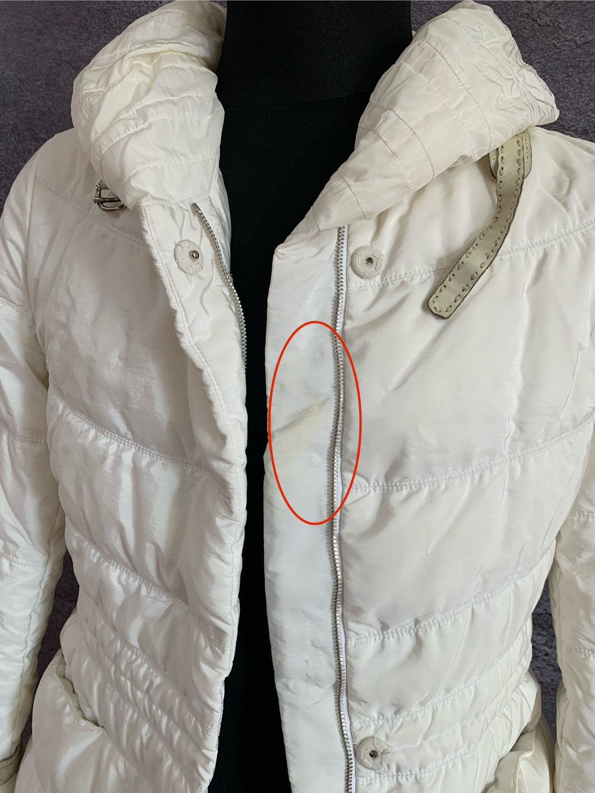 Ermanno Scervino ERMANNO SCERVINNO White Down Puffer Jacket Women’s L size Size L / US 10 / IT 46 - 9 Thumbnail