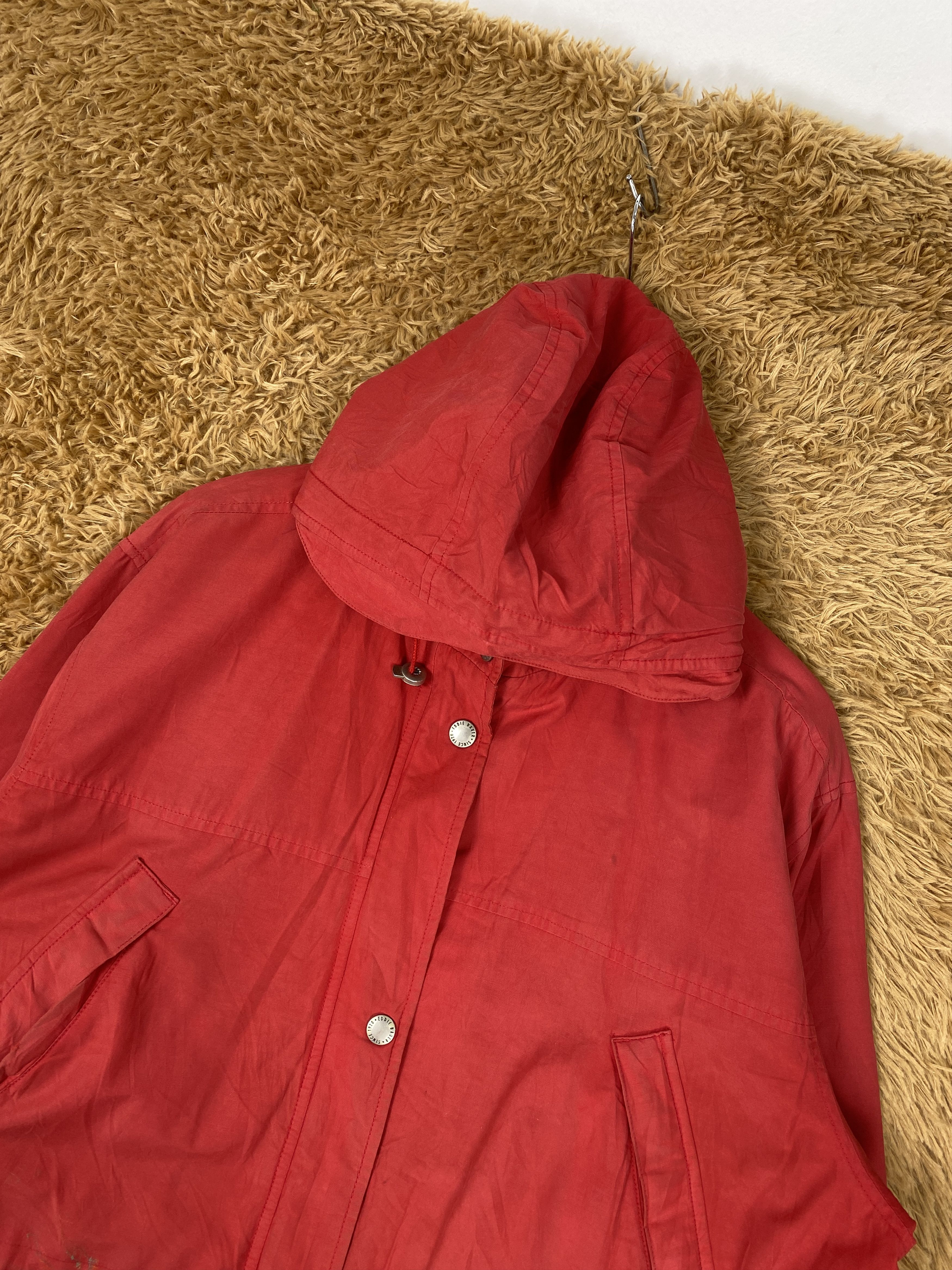 Eddie Bauer Vintage Eddie Bauer Red Hoodie Fleece Lining Parkas J2110 Size US L / EU 52-54 / 3 - 2 Thumbnail