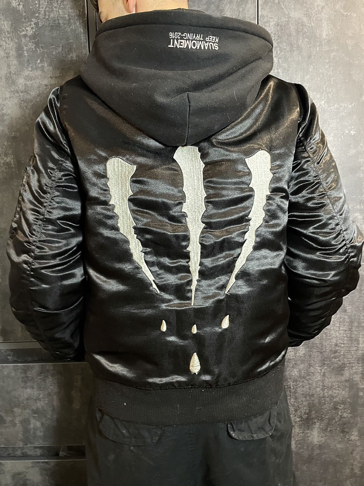 Japanese Brand Crazy Bomber Jacket Sua Moment Vetements Alpha Style Hype Size US L / EU 52-54 / 3 - 3 Thumbnail