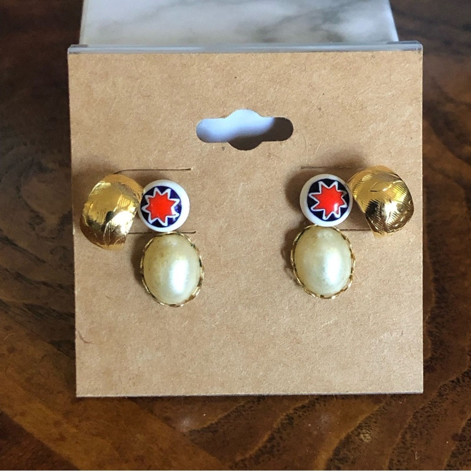 Vintage Vintage set of three pierced earrings Size ONE SIZE - 1 Thumbnail