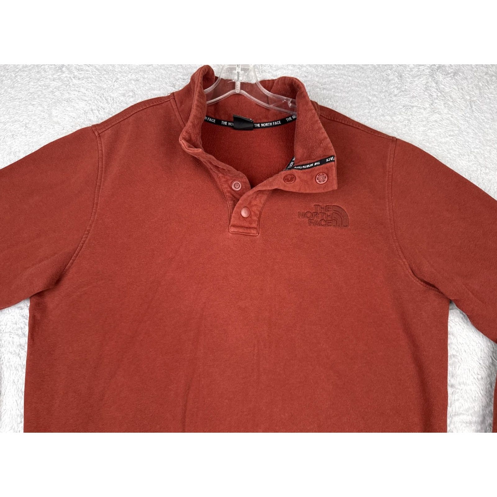 The North Face The North Face Sweatshirt Mens XL Rust Red Quarter Snap Fleece Pullover Logo Size US XL / EU 56 / 4 - 4 Thumbnail