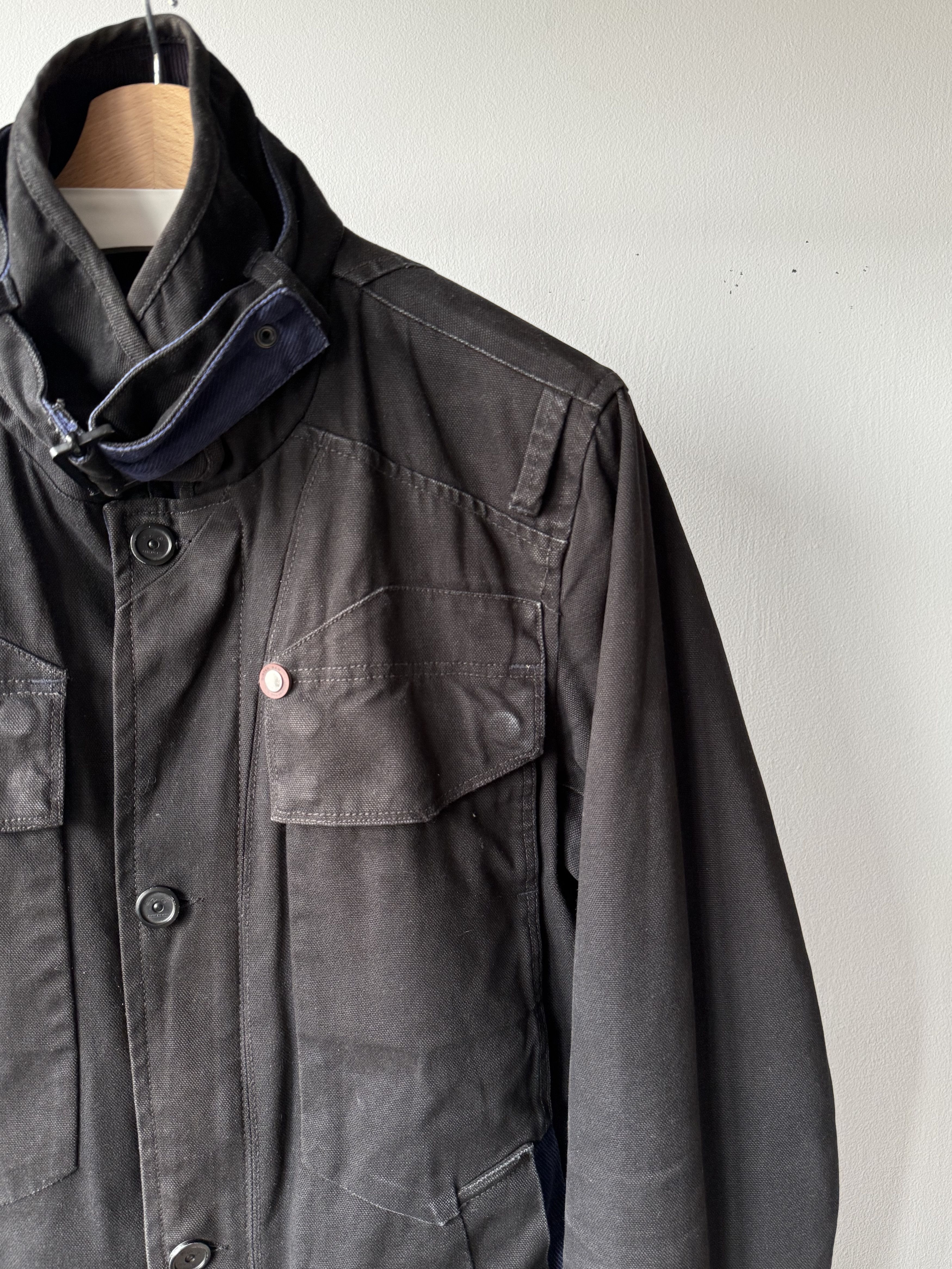 G-Star G-Star Raw Fleet Garber Black Military Denim Trench Jacket Size US L / EU 52-54 / 3 - 7 Thumbnail