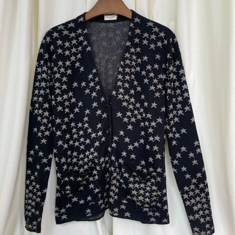 Saint Laurent Star Cardigan | Grailed