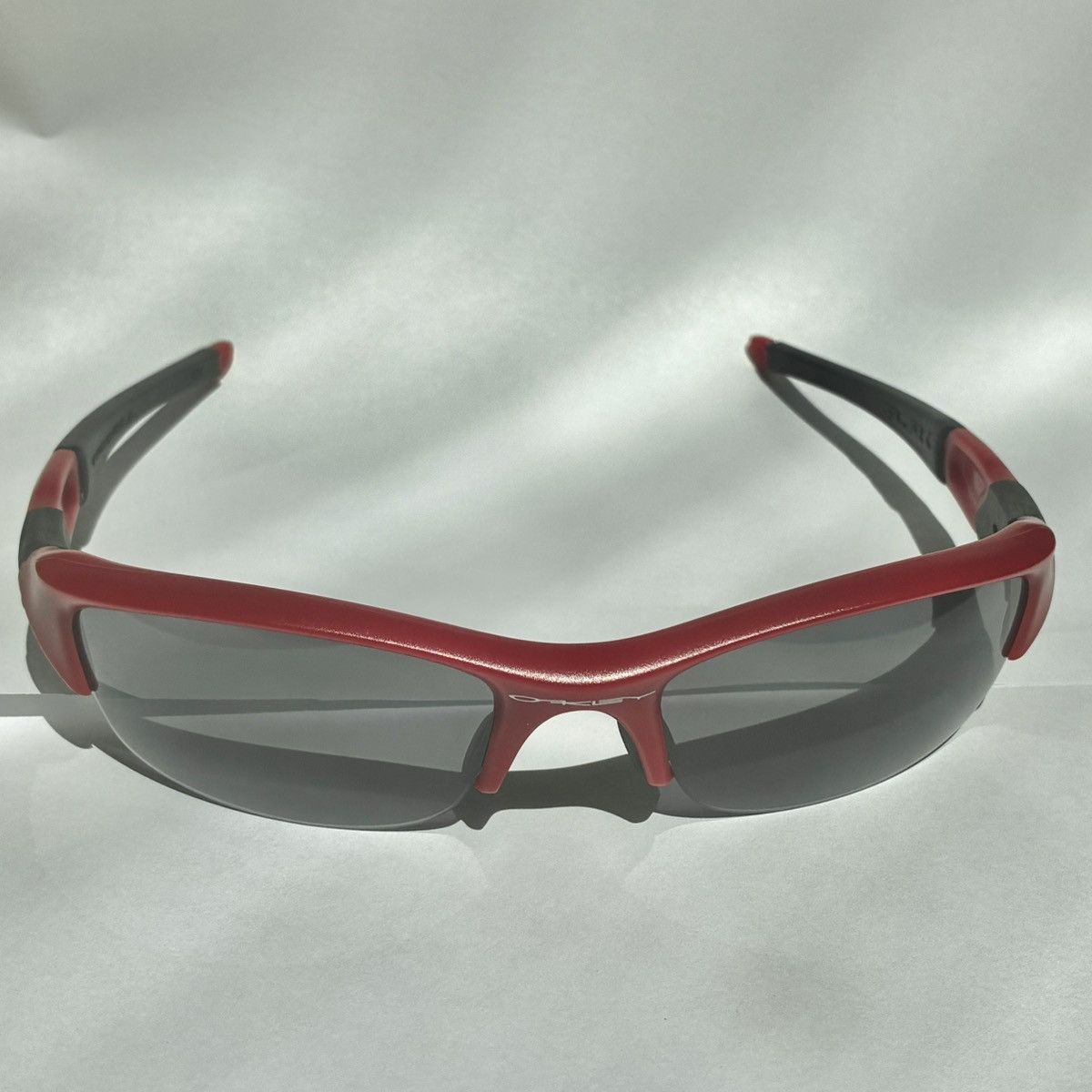 Oakley Oakley Flak Jacket 1.0 Red and Black w/Gray lenses Size ONE SIZE - 3 Thumbnail