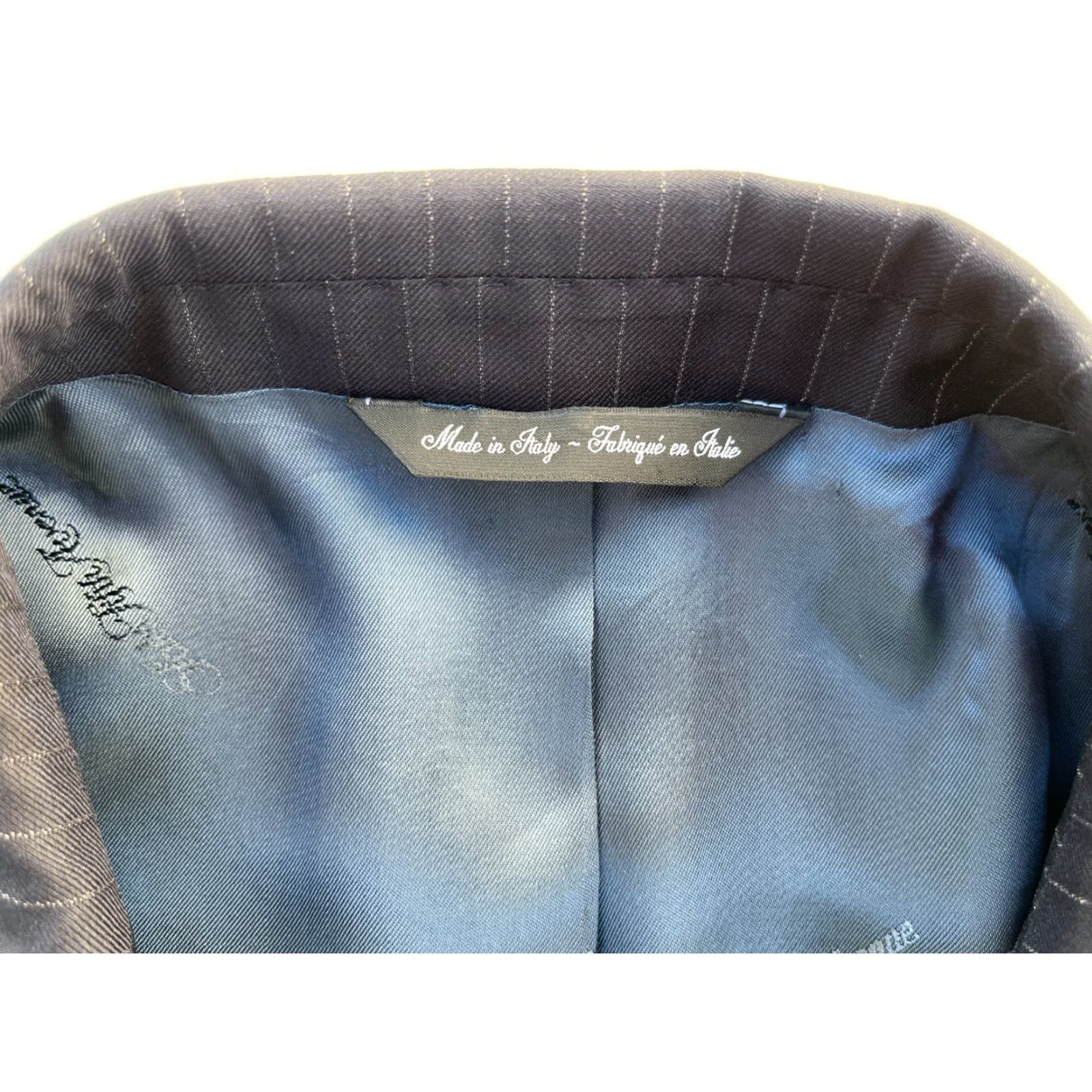 Ermenegildo Zegna Ermenegildo Zegna Sport Coat Jacket Wool Navy Striped Italy 44R Men’s Jacket Coat Professional Vintage Saks Fifth Avenue Size US S / EU 44-46 / 1 - 5 Thumbnail