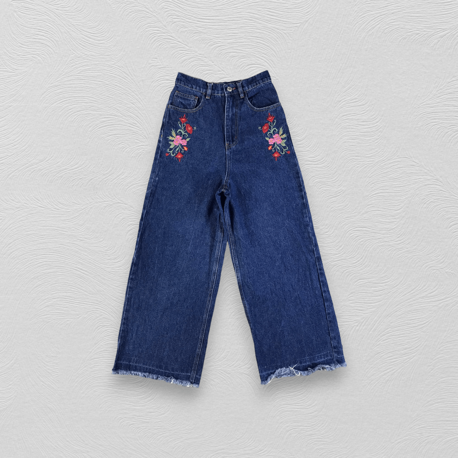 Japanese Brand Embroidery Baggy Jeans KJ2073