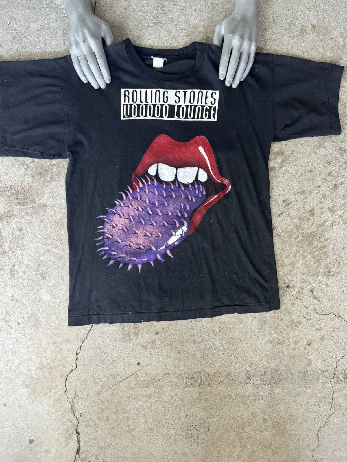 Vintage VINTAGE SINGLE STITCH 90S ROLLING STONES VOODOO LOUNGE BAND |  Grailed