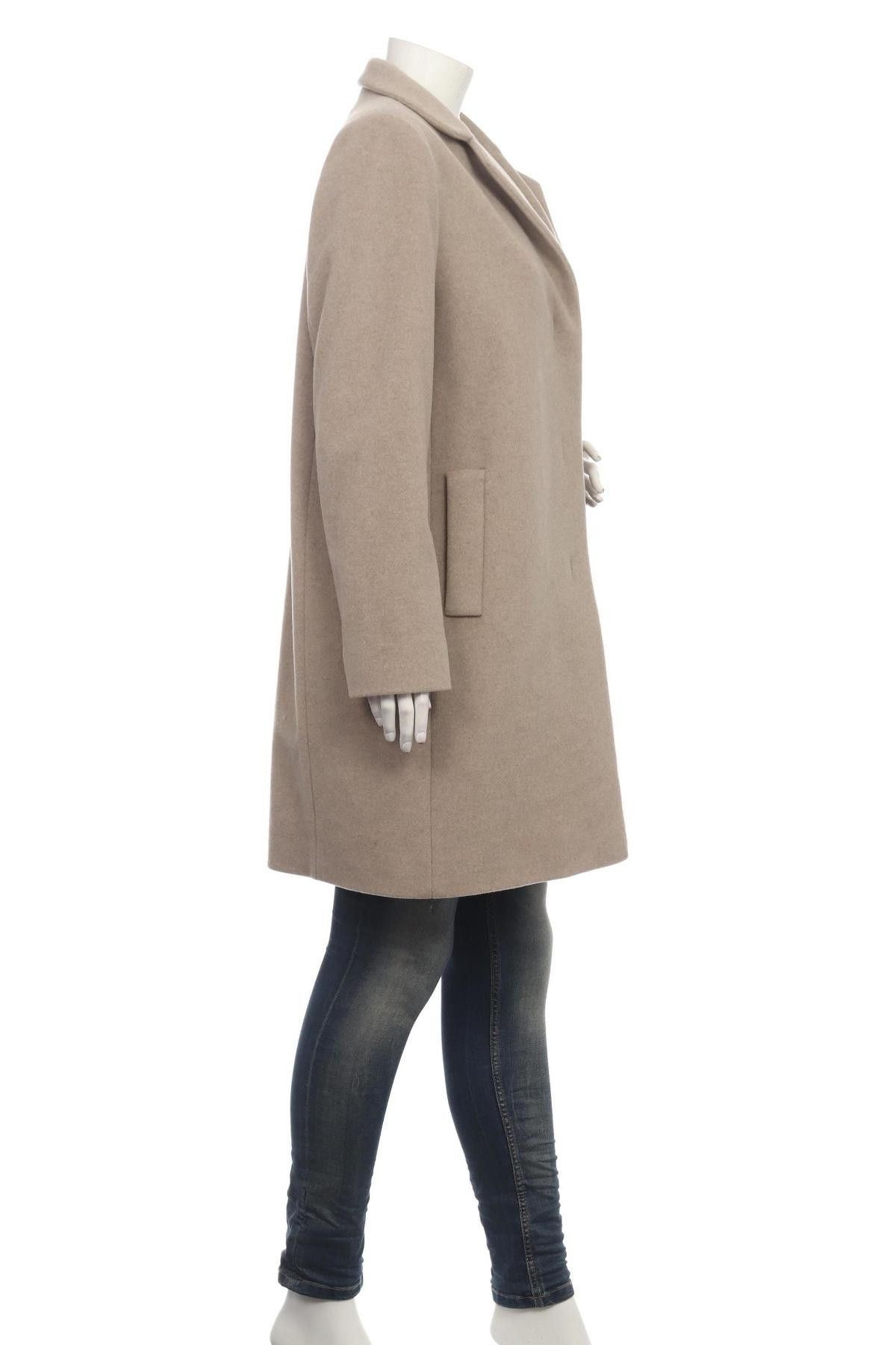 Cinzia Rocca Iconic Beige Coat Cashmere blend Size XL / US 12-14 / IT 48-50 - 10 Thumbnail