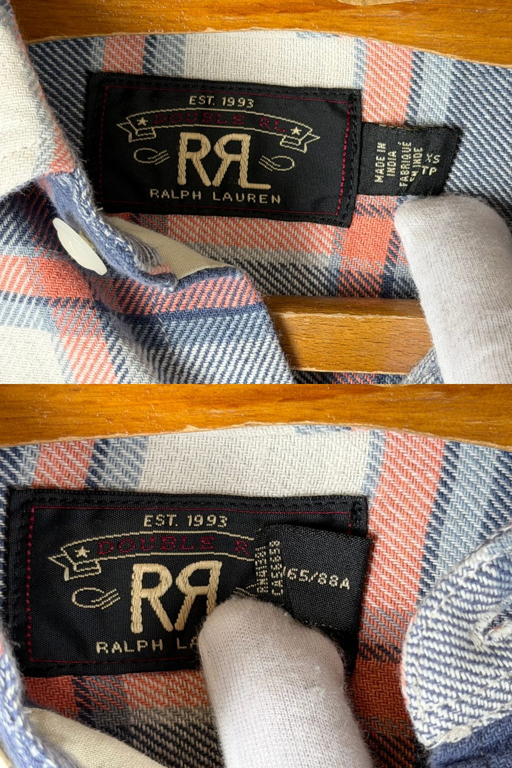RRL Ralph Lauren Double RL RRL Plaid Work Shirt – aw07 Size US XS / EU 42 / 0 - 4 Thumbnail
