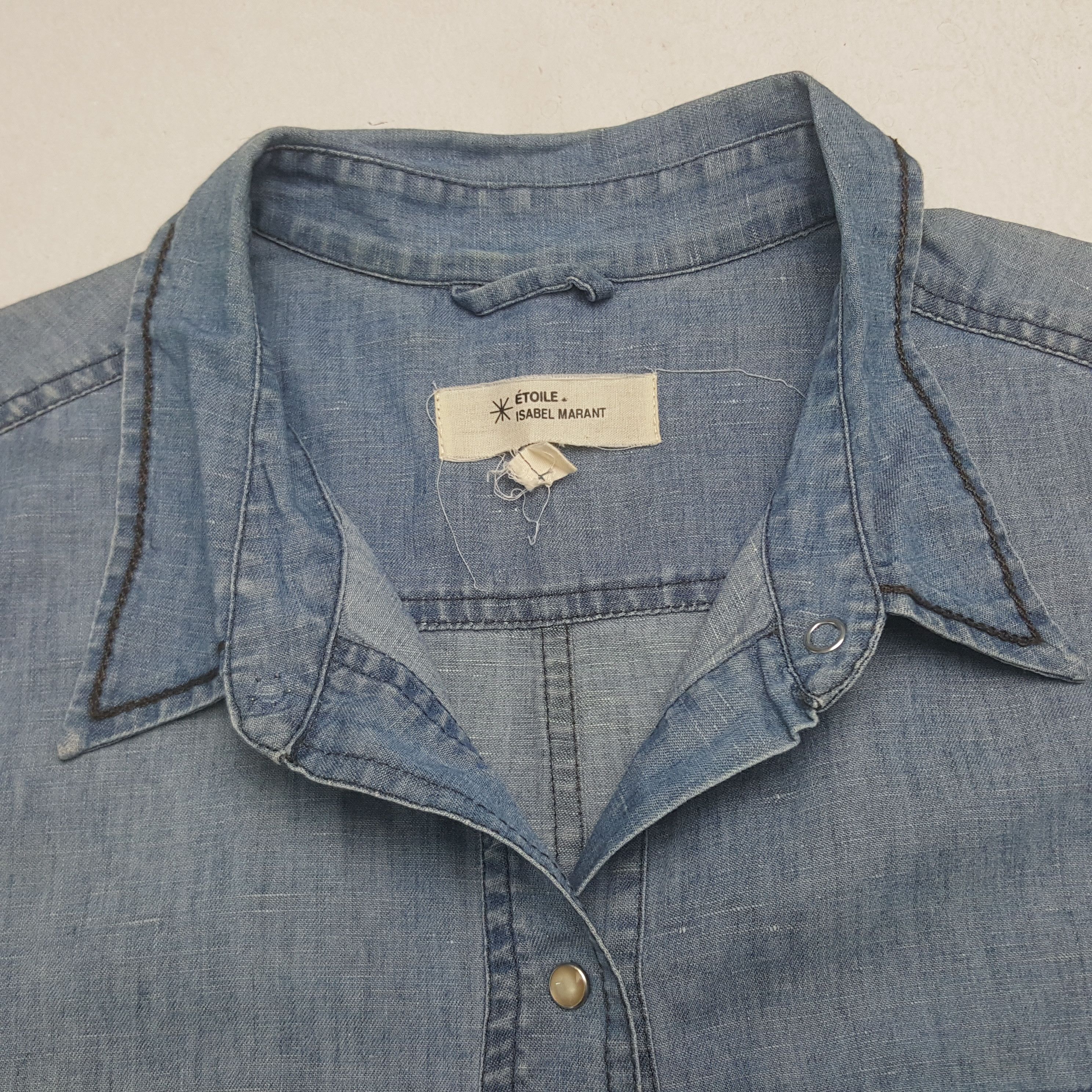Isabel Marant Etoile Vintage Etoile Isabel Marant Denim Button Shirt Size M / US 6-8 / IT 42-44 - 4 Thumbnail