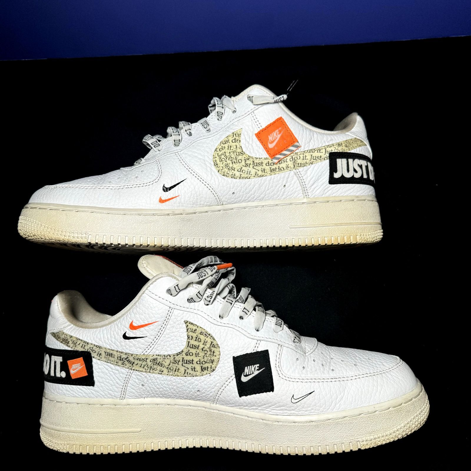 Jordan Brand × Nike Size 12 - Air Force 1 Low 107 PRM Just Do It Men's Shoes Size US 12 / EU 45 - 2 Thumbnail