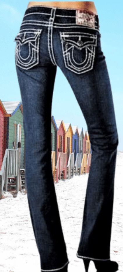True Religion True Religion Super T Bootcut Rope Stitch Sz 31 Size 31" - 3 Thumbnail