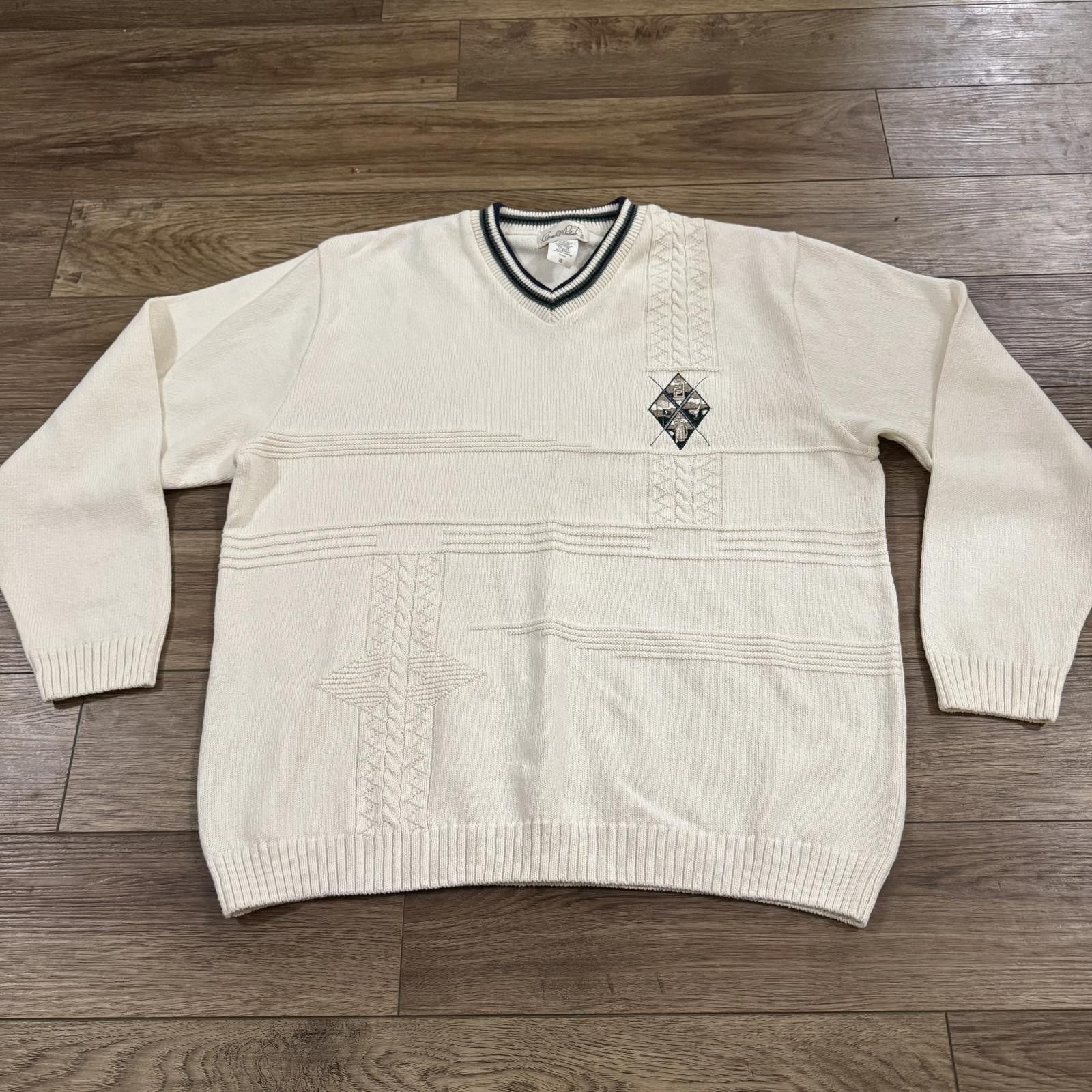 Other Vintage Golf Knit Sweater Arnold Palmer 90s Preppy Size US XL / EU 56 / 4 - 1 Thumbnail