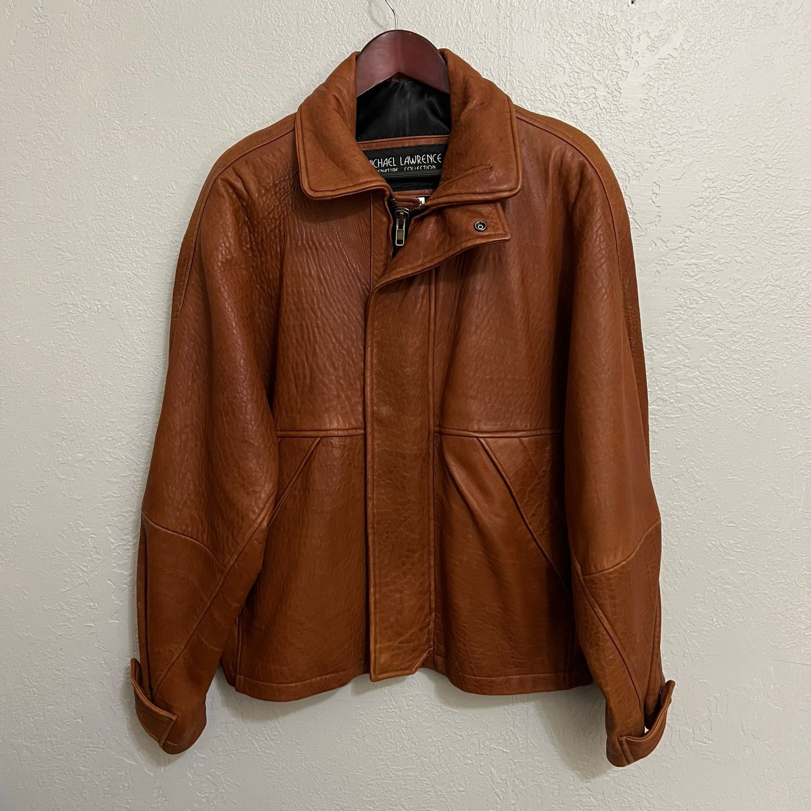 Vintage Michael Lawrence Signature Brown Leather Jacket USA Sz M 90s Size US M / EU 48-50 / 2 - 19 Thumbnail