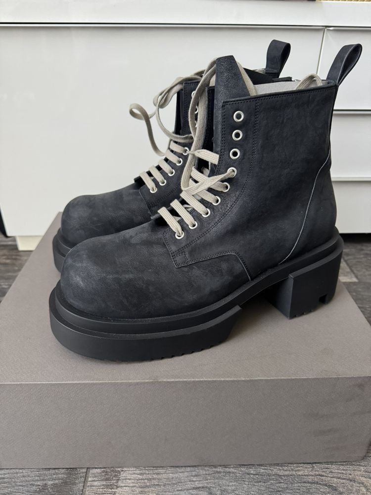 Rick Owens Black Low Army Bogun Boots brand new Size US 13 / EU 46 - 5 Thumbnail