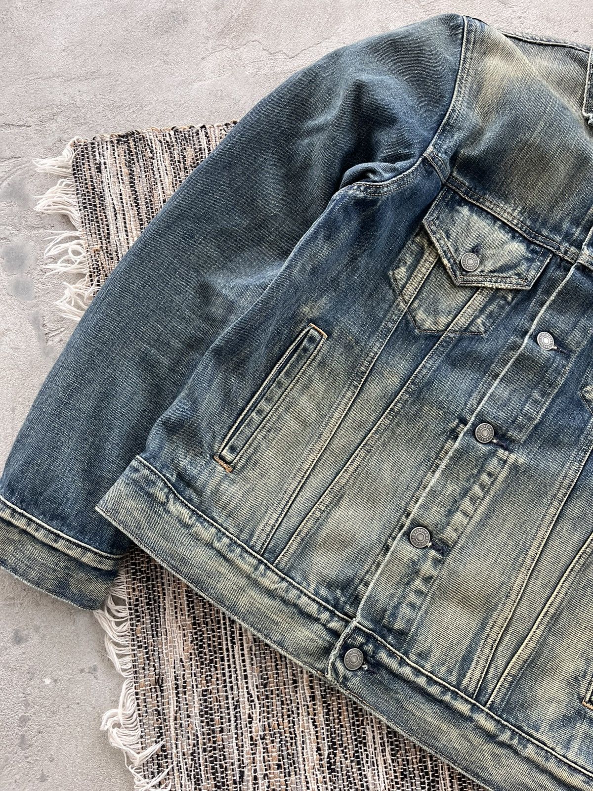 Polo Ralph Lauren Vintage Polo Ralph Lauren Avantgarde Faded Y2K Denim Jacket Size US S / EU 44-46 / 1 - 8 Thumbnail